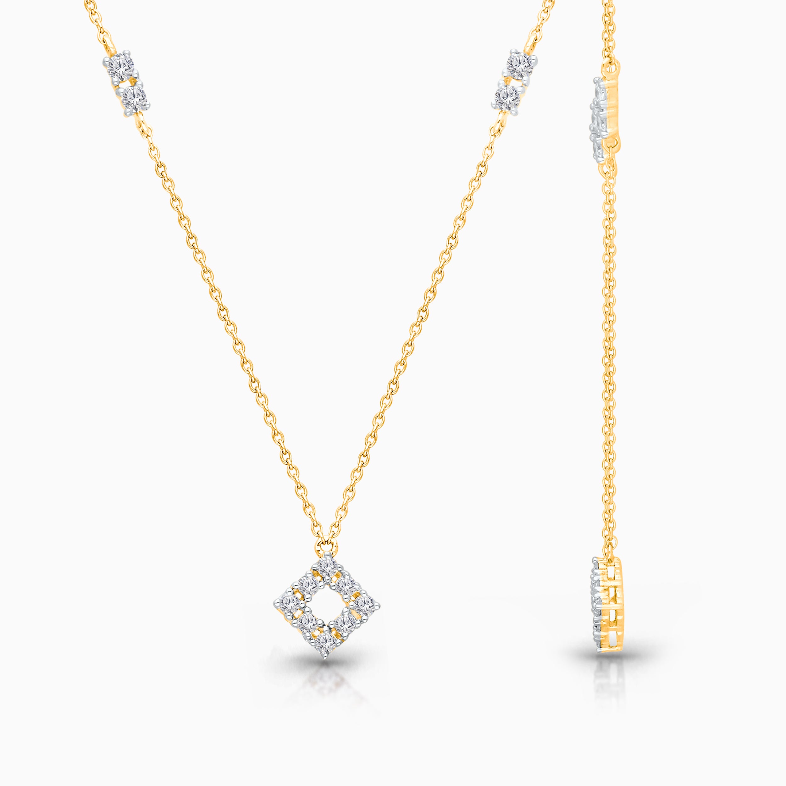 Pave Diamond Chain Necklace