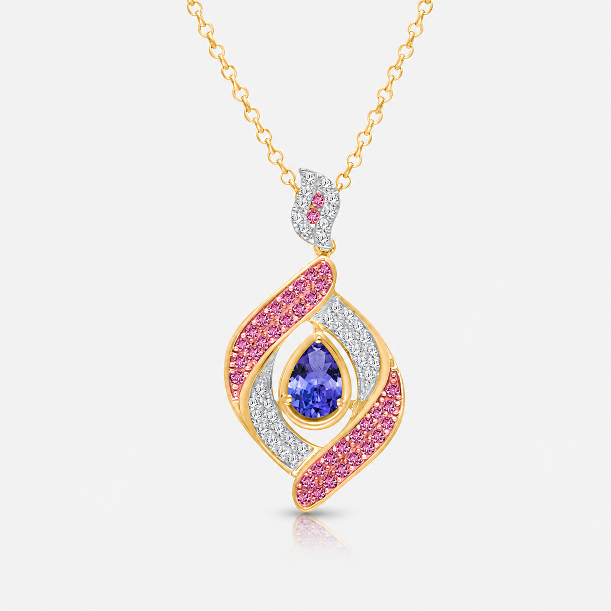 Wrapped In Ribbons Tanzanite Necklace Tanzanite