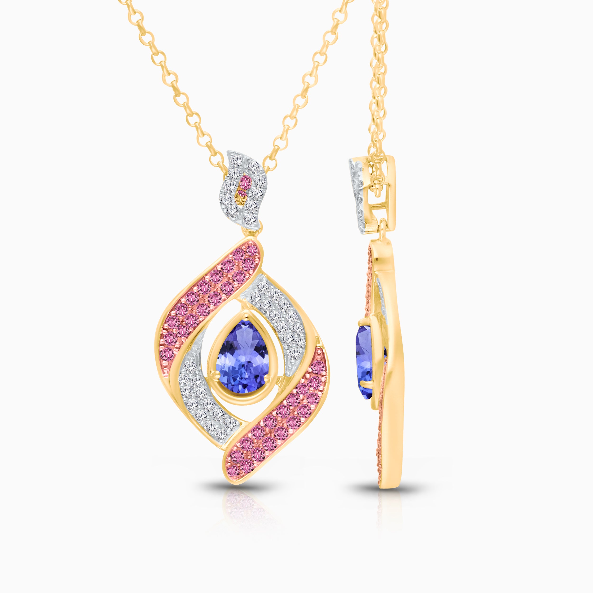 Wrapped In Ribbons Tanzanite Necklace