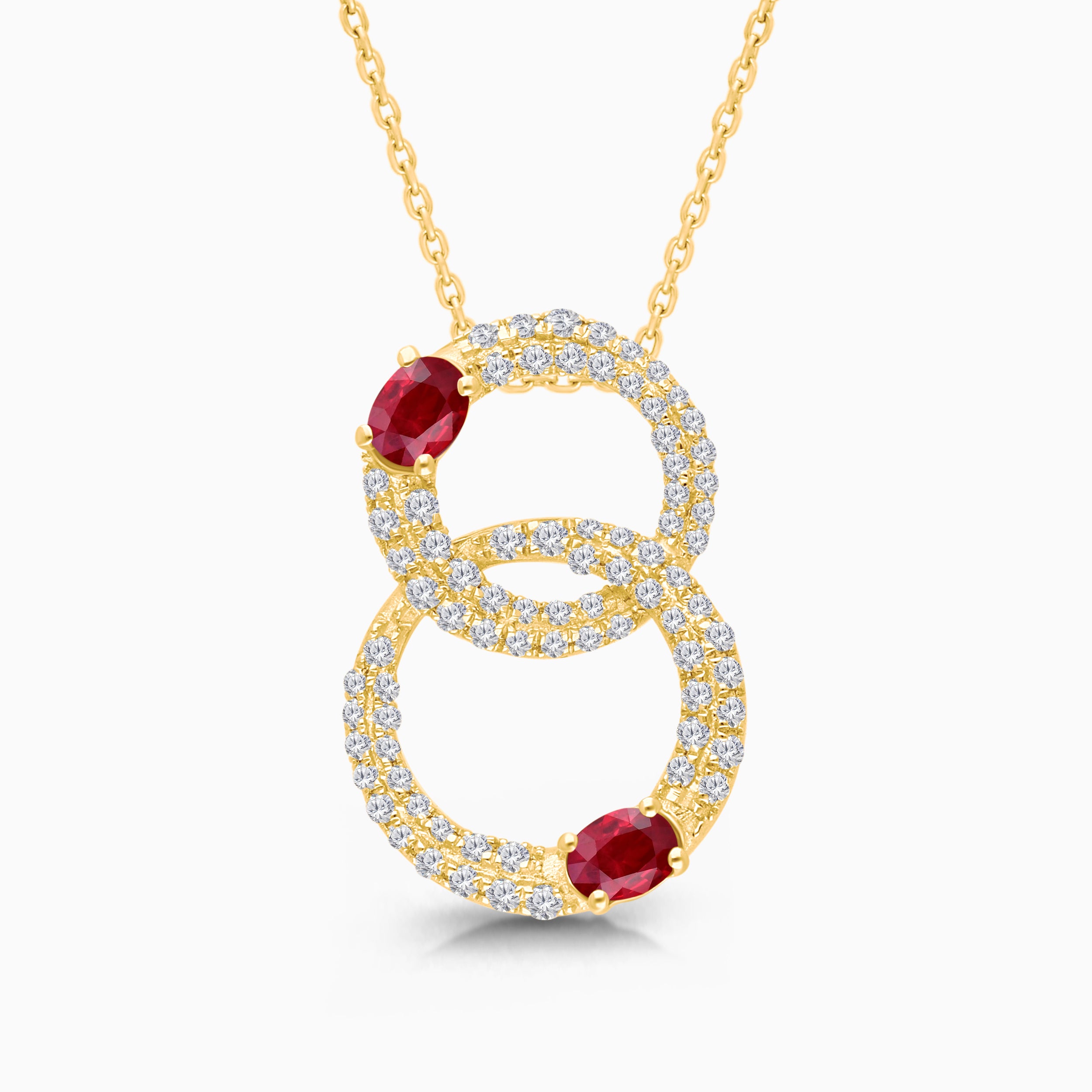 Crimson Halo Connection Necklace