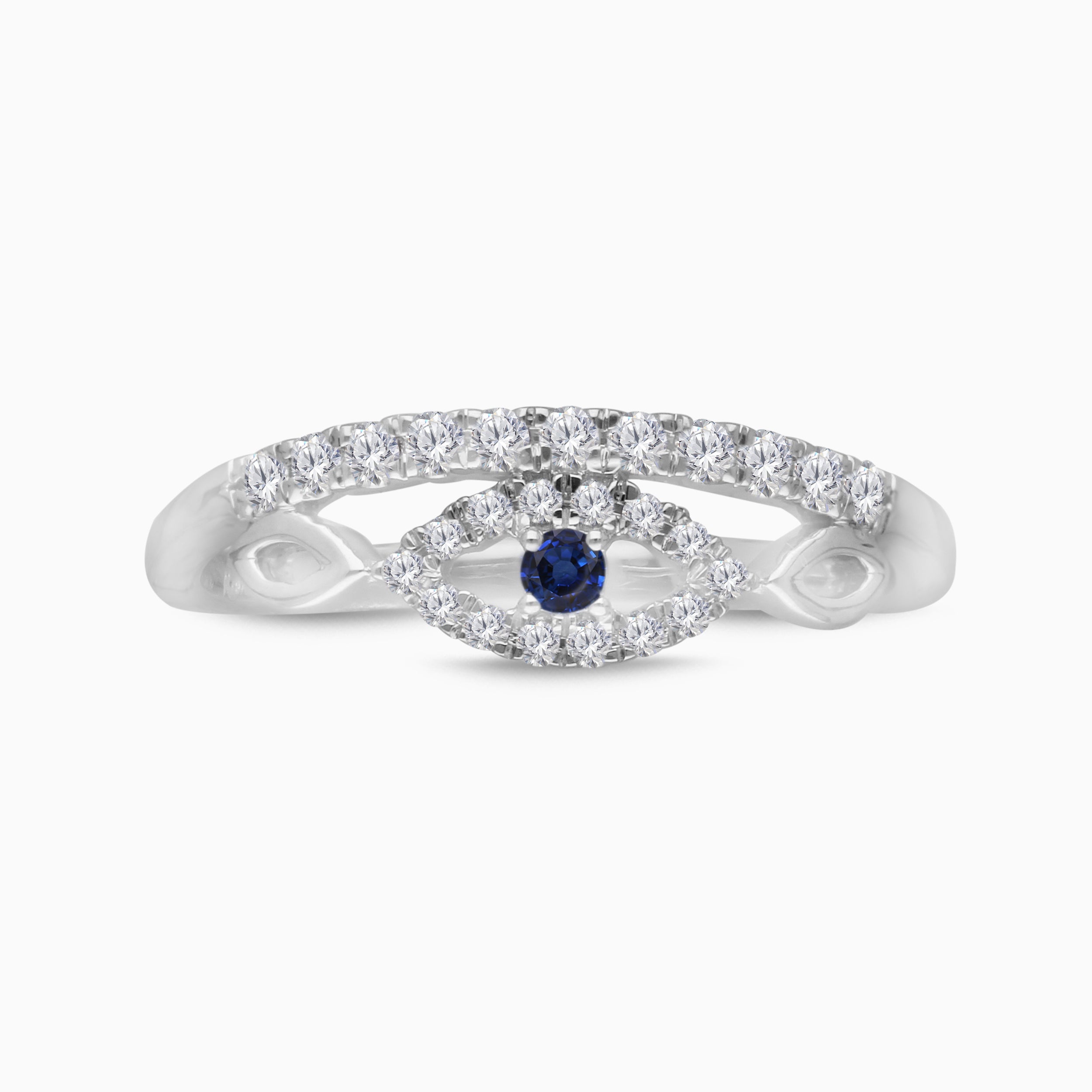 Pave Evil Eye Ring