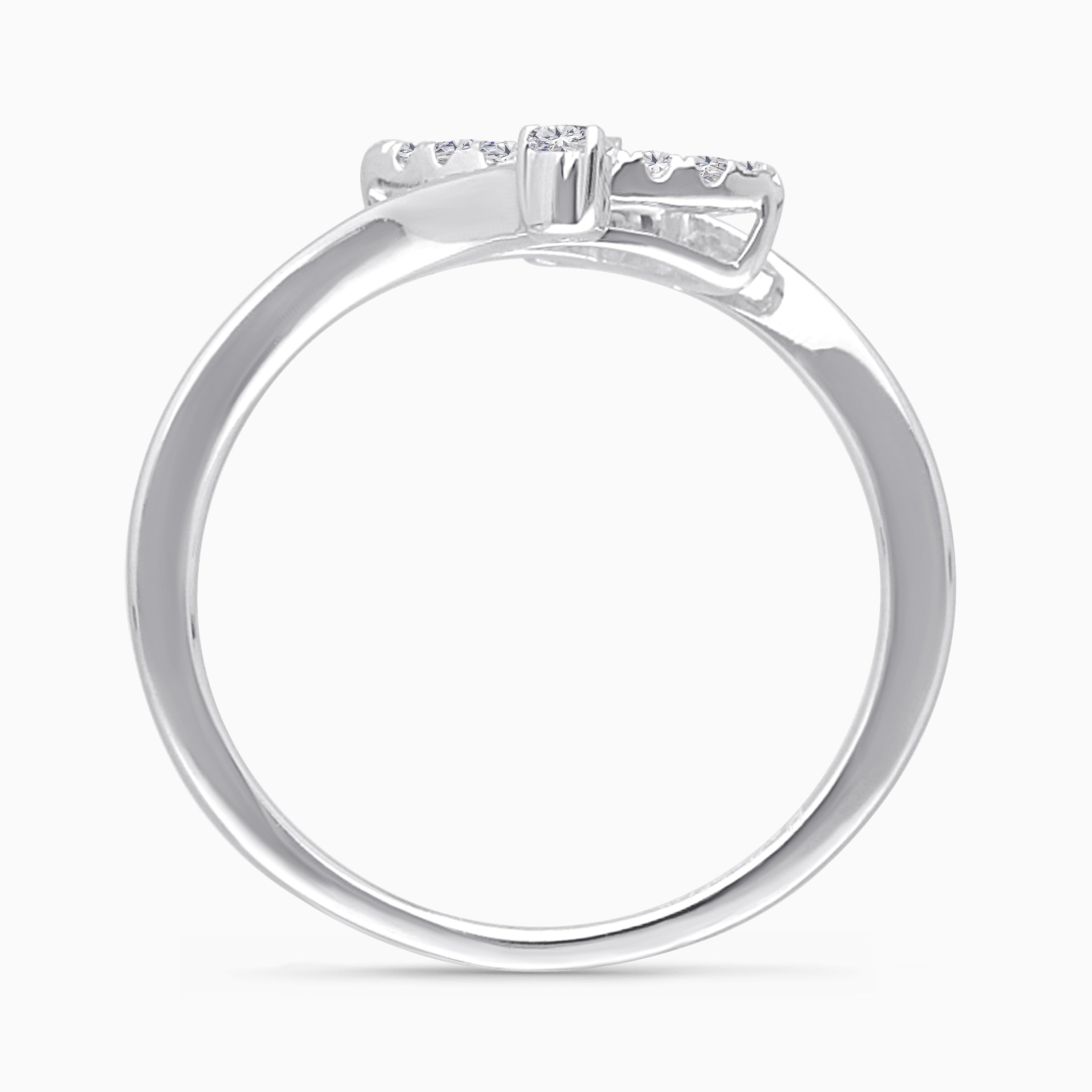 Diamond Bypass Evil eye ring
