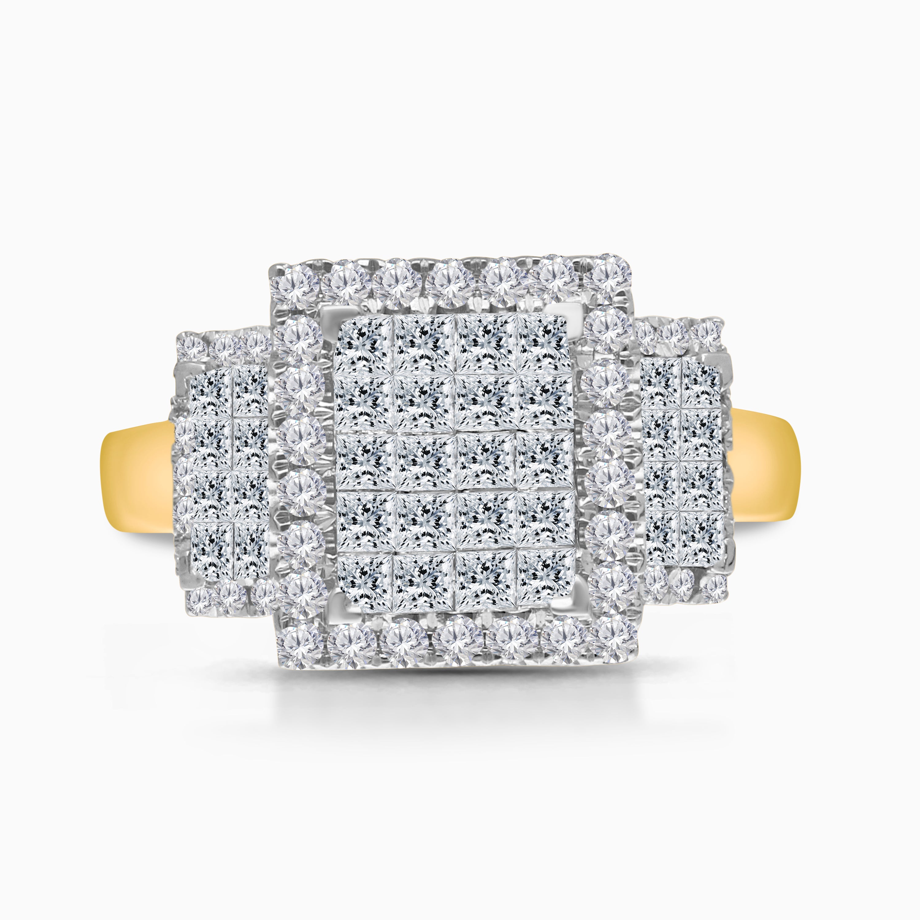 1.5 CTW Yellow Gold Princess Royale Ring