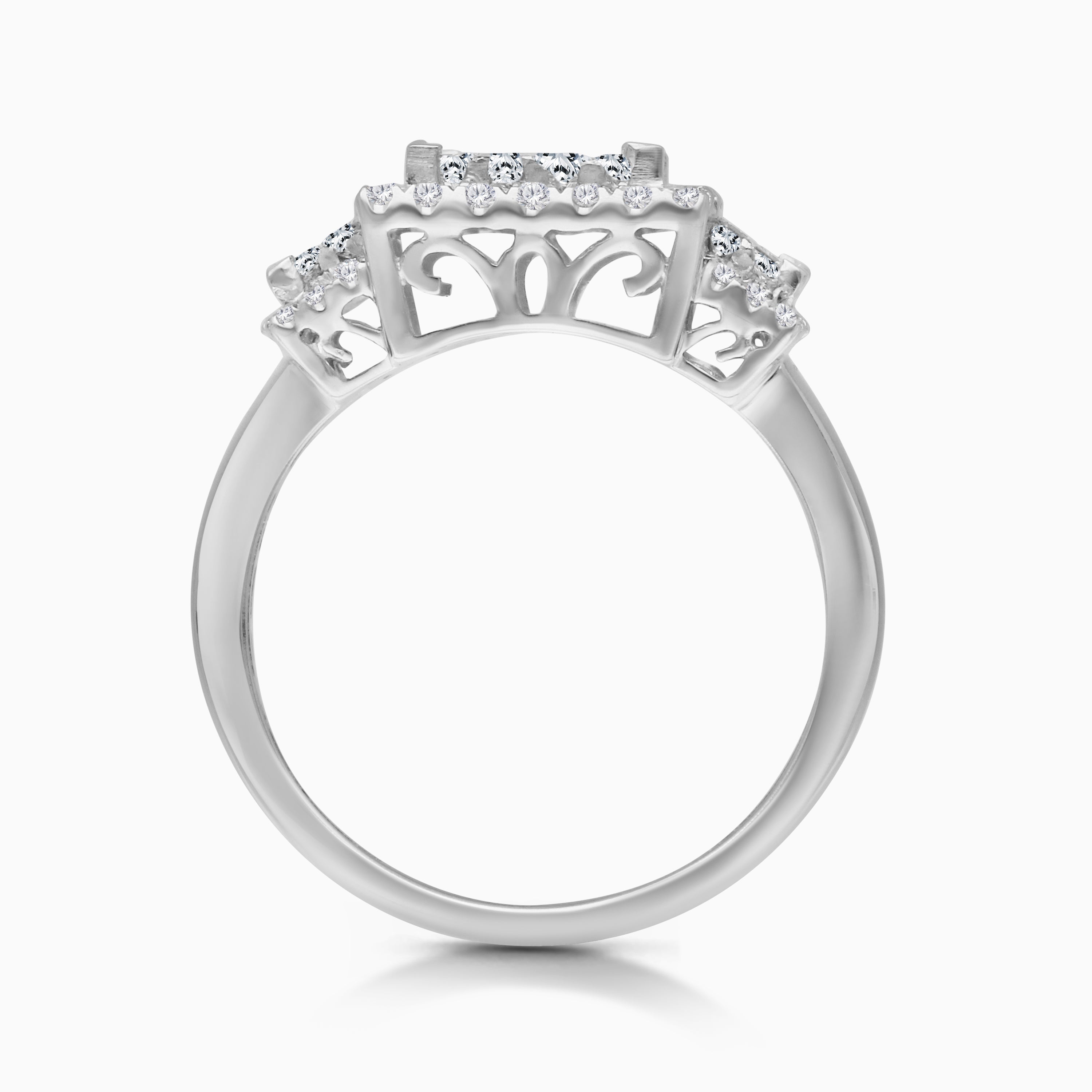 1.5 CTW White Gold Princess Royale Ring