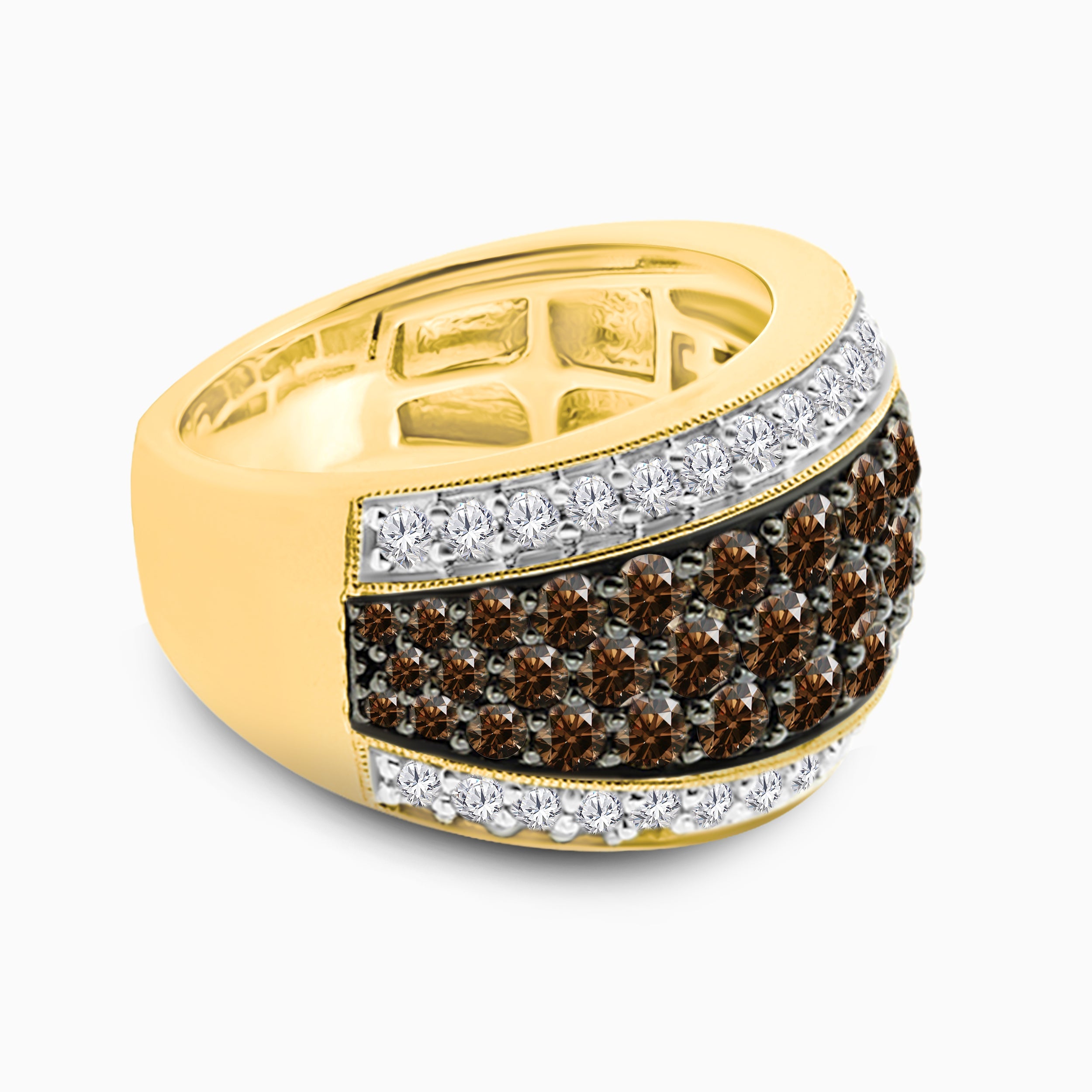 Bold Coco & White Diamond Ring