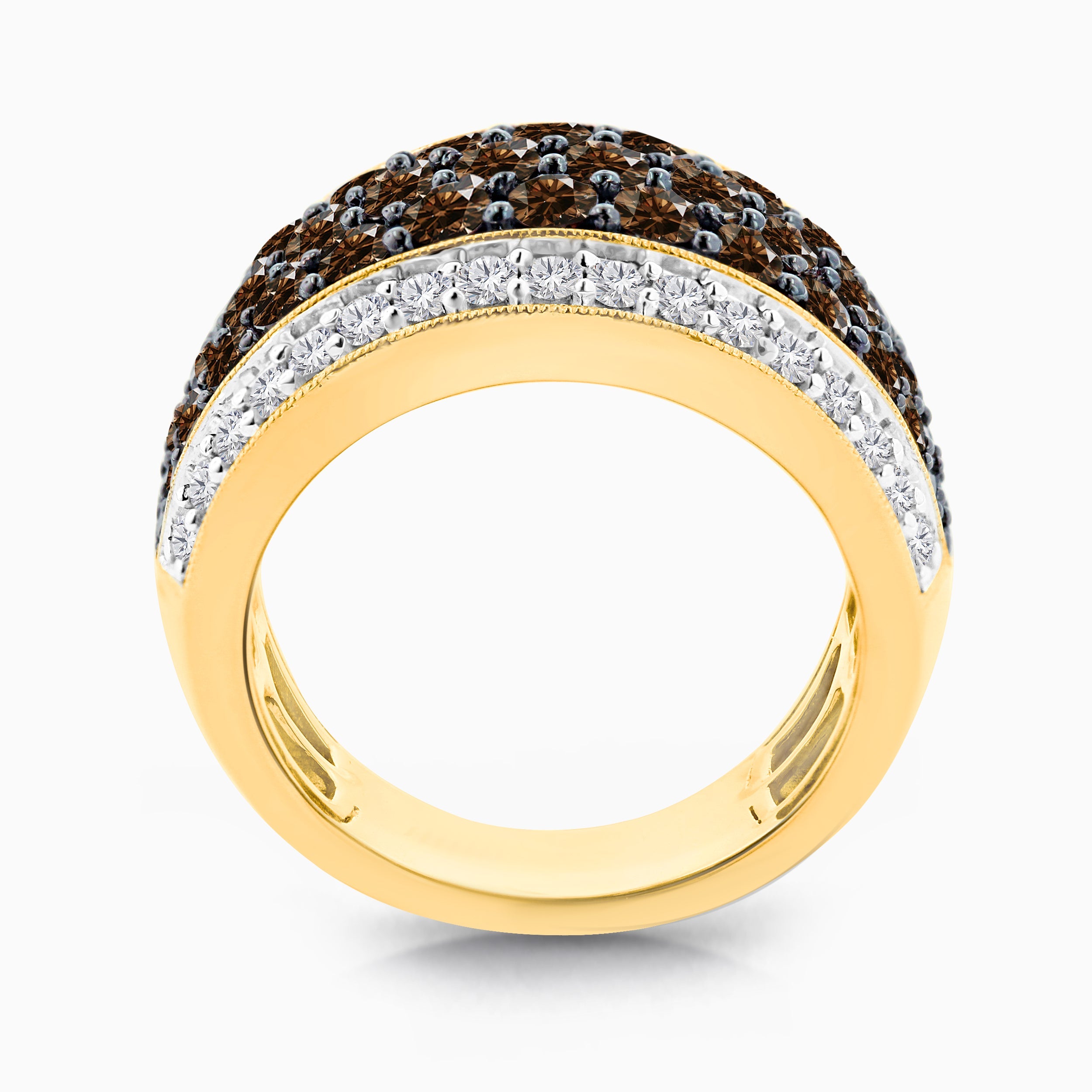 Bold Coco & White Diamond Ring