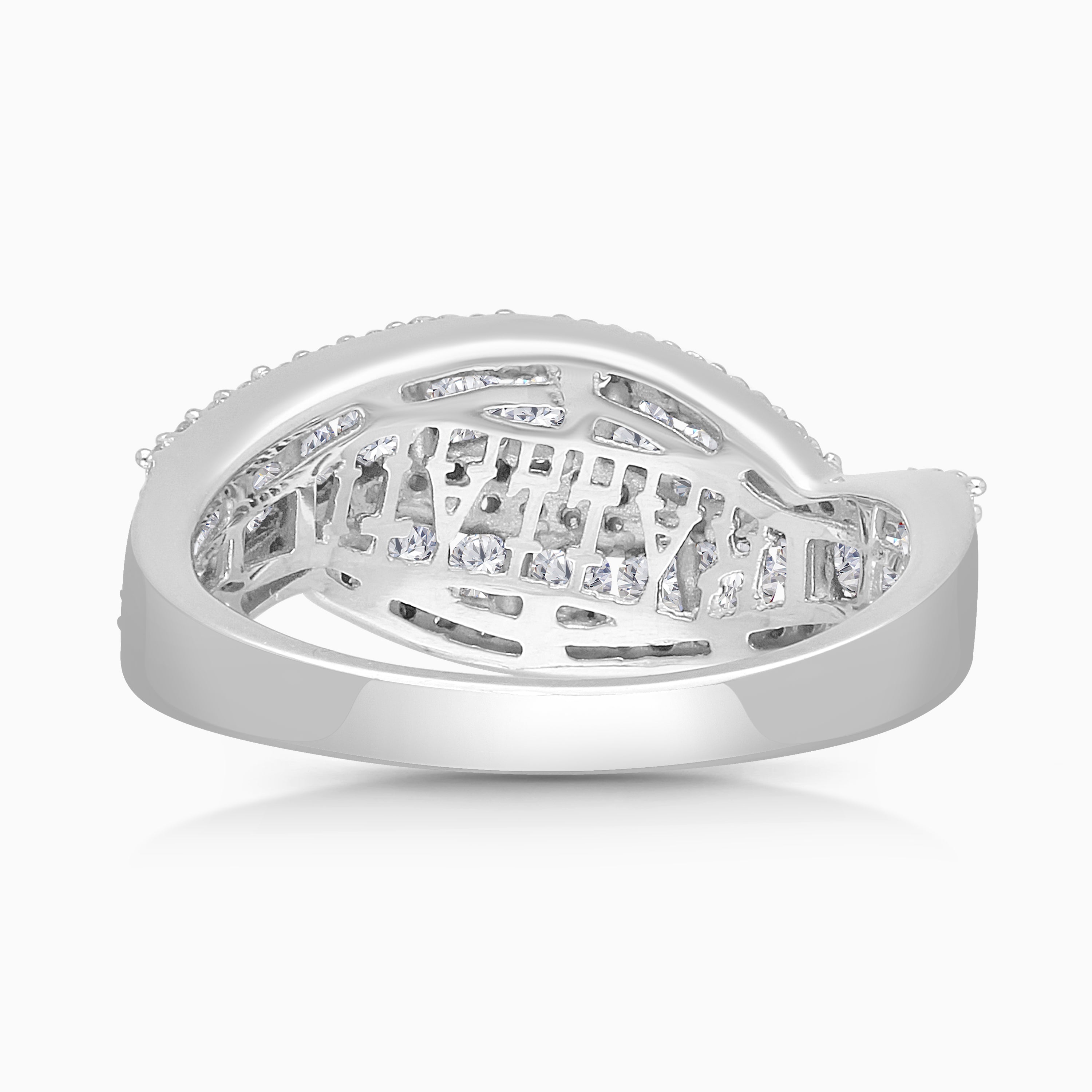 Diamond Crossover Ring