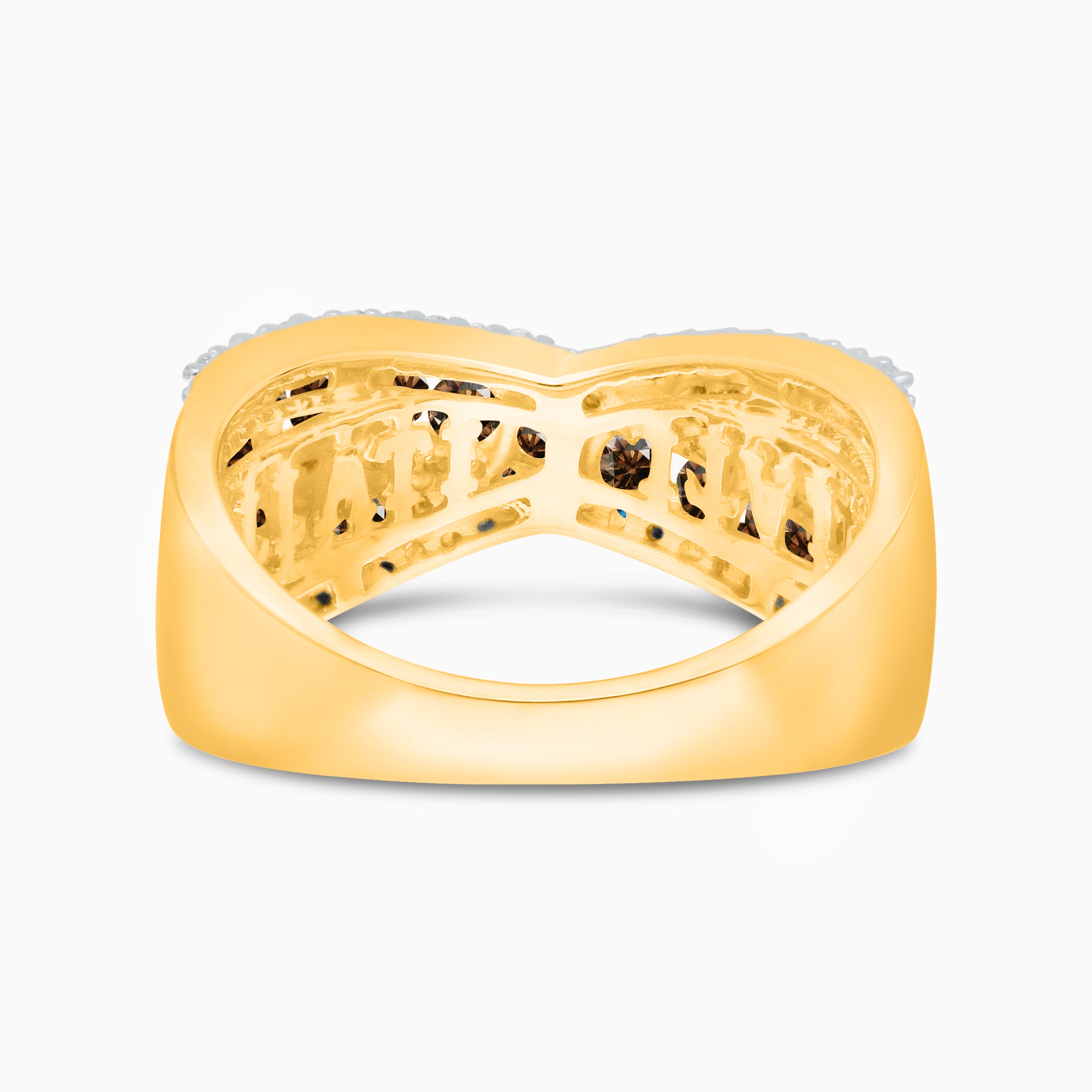 Coco & White Diamond X Ring