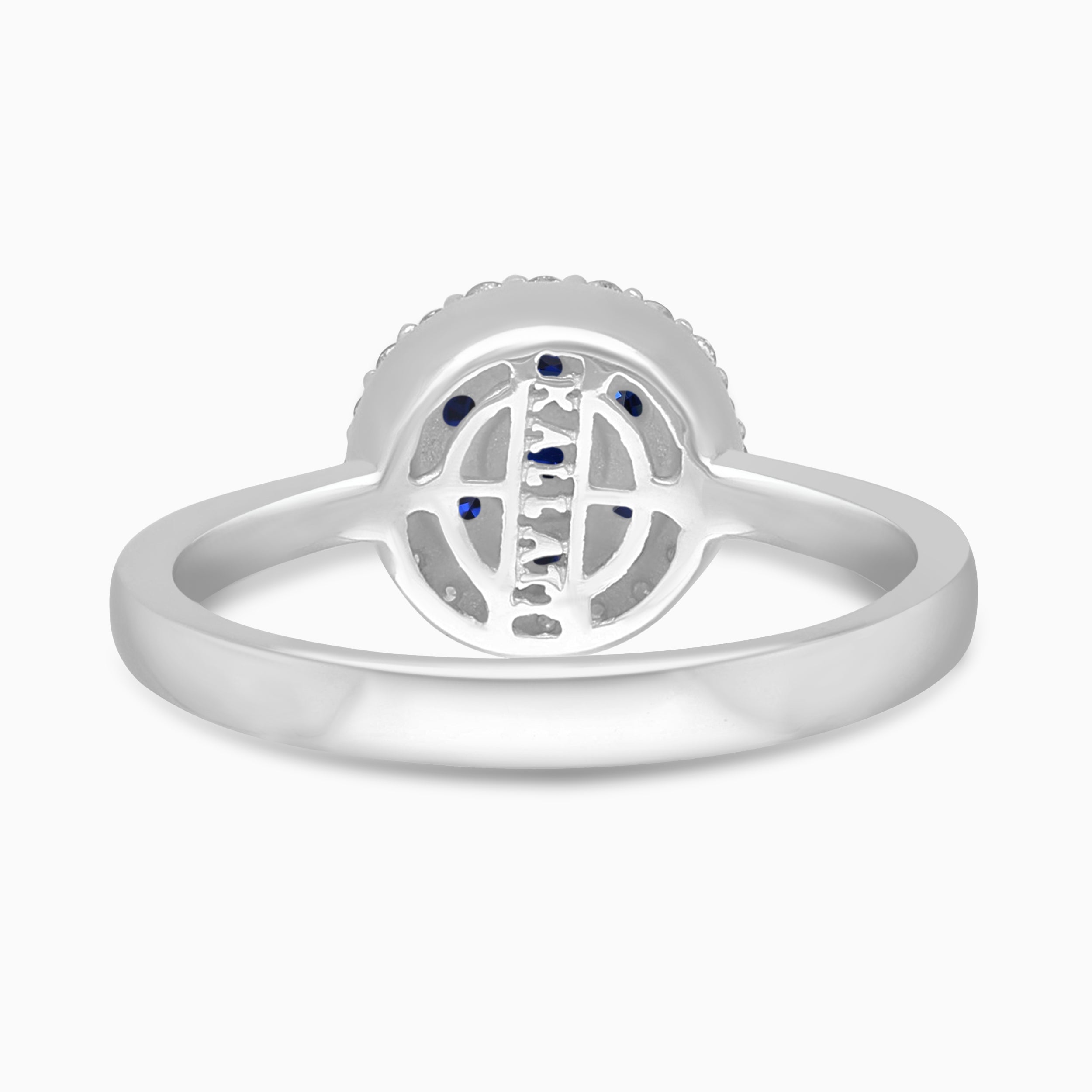 Sapphire & Diamond Cluster Ring