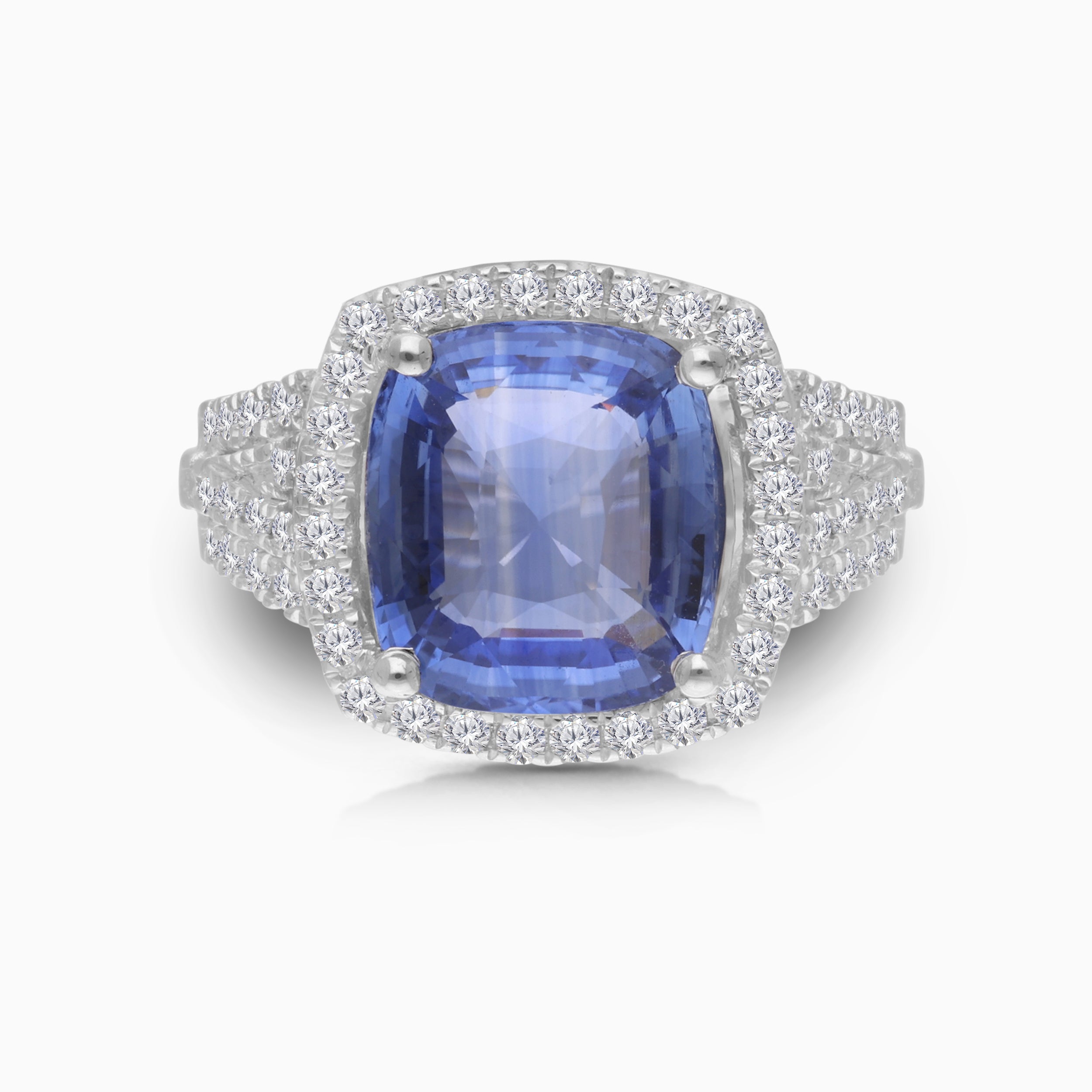 Shimmering Waters Ceylon & Diamond Ring