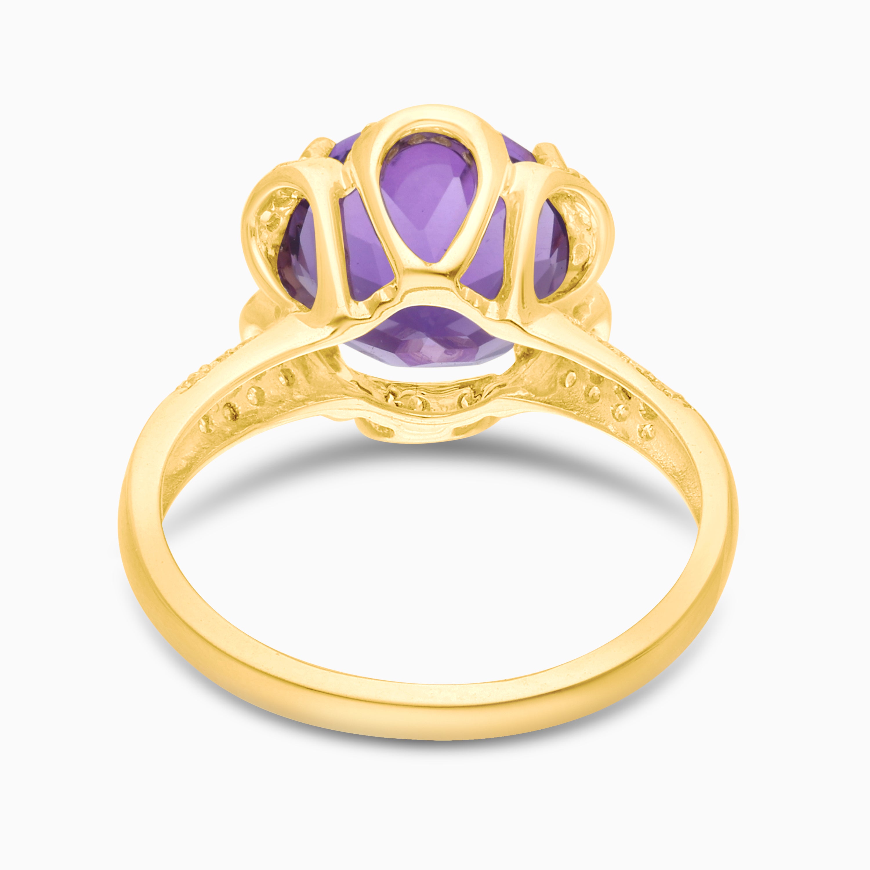 Bellflower Amethyst & Diamond Ring