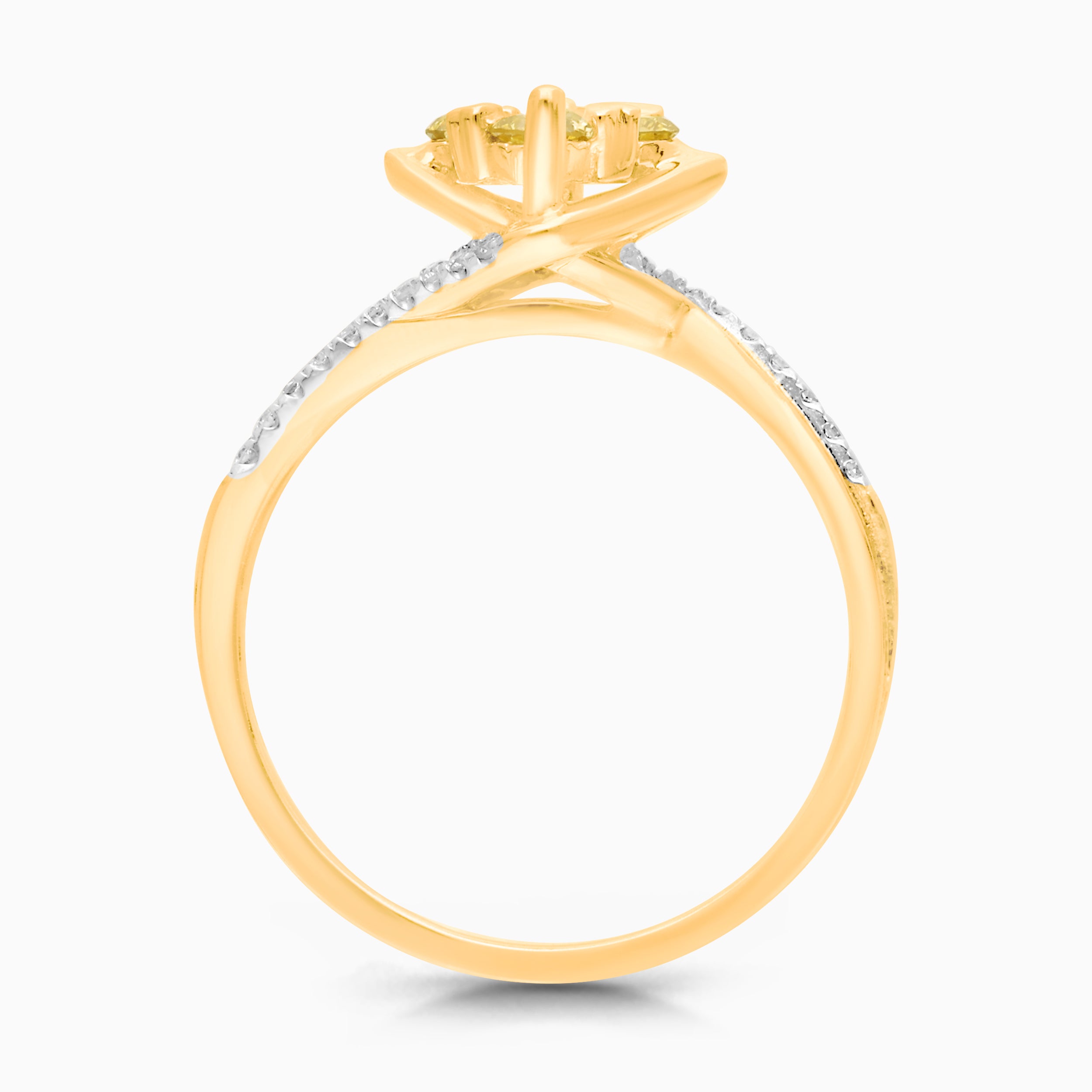 Mosaic Princess Yellow Diamond Ring