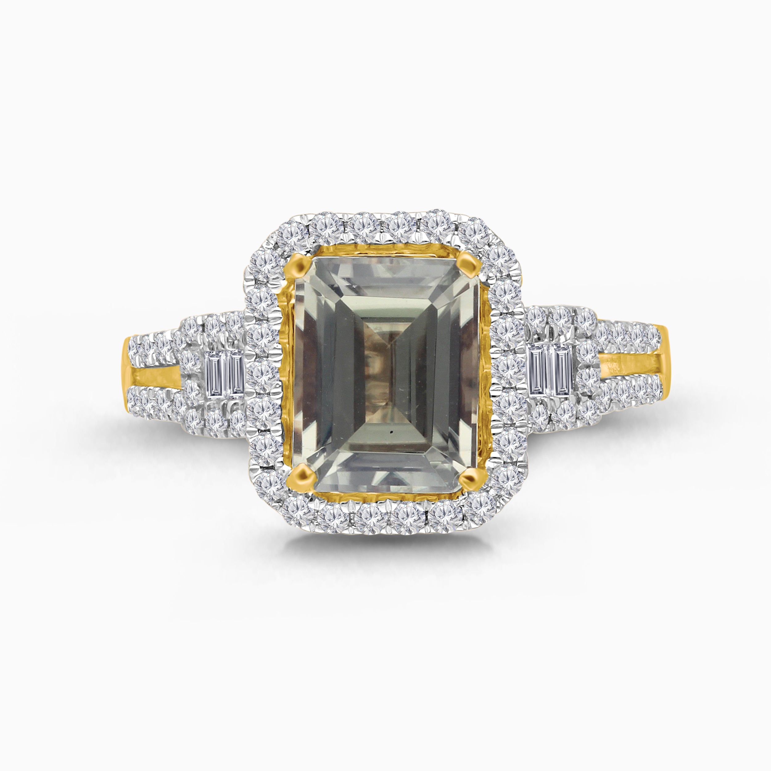 Elongated Cushion Csarite Ring