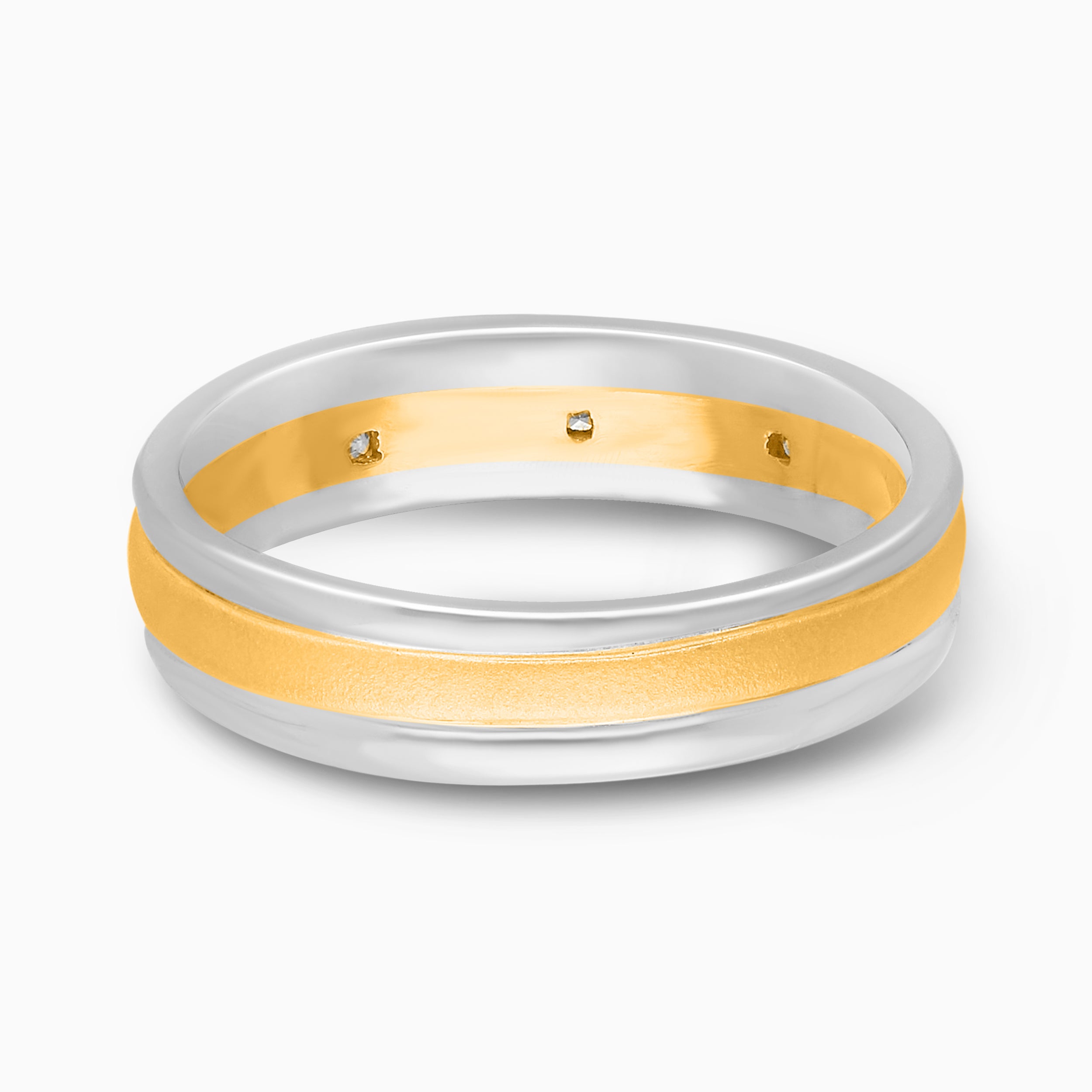Golden Halo Duo Tone Mens Band
