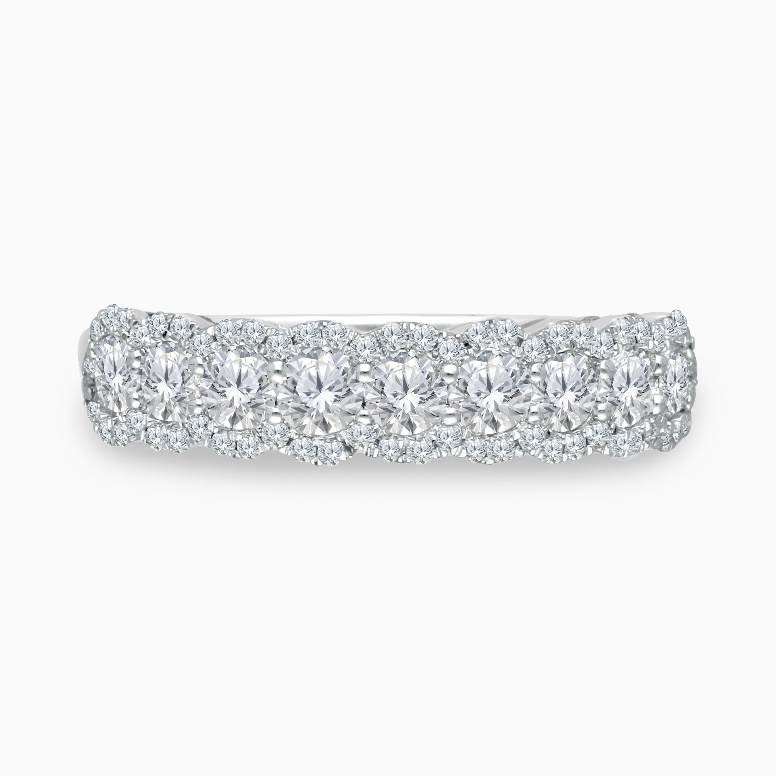 Diamond Halo Eternity Band