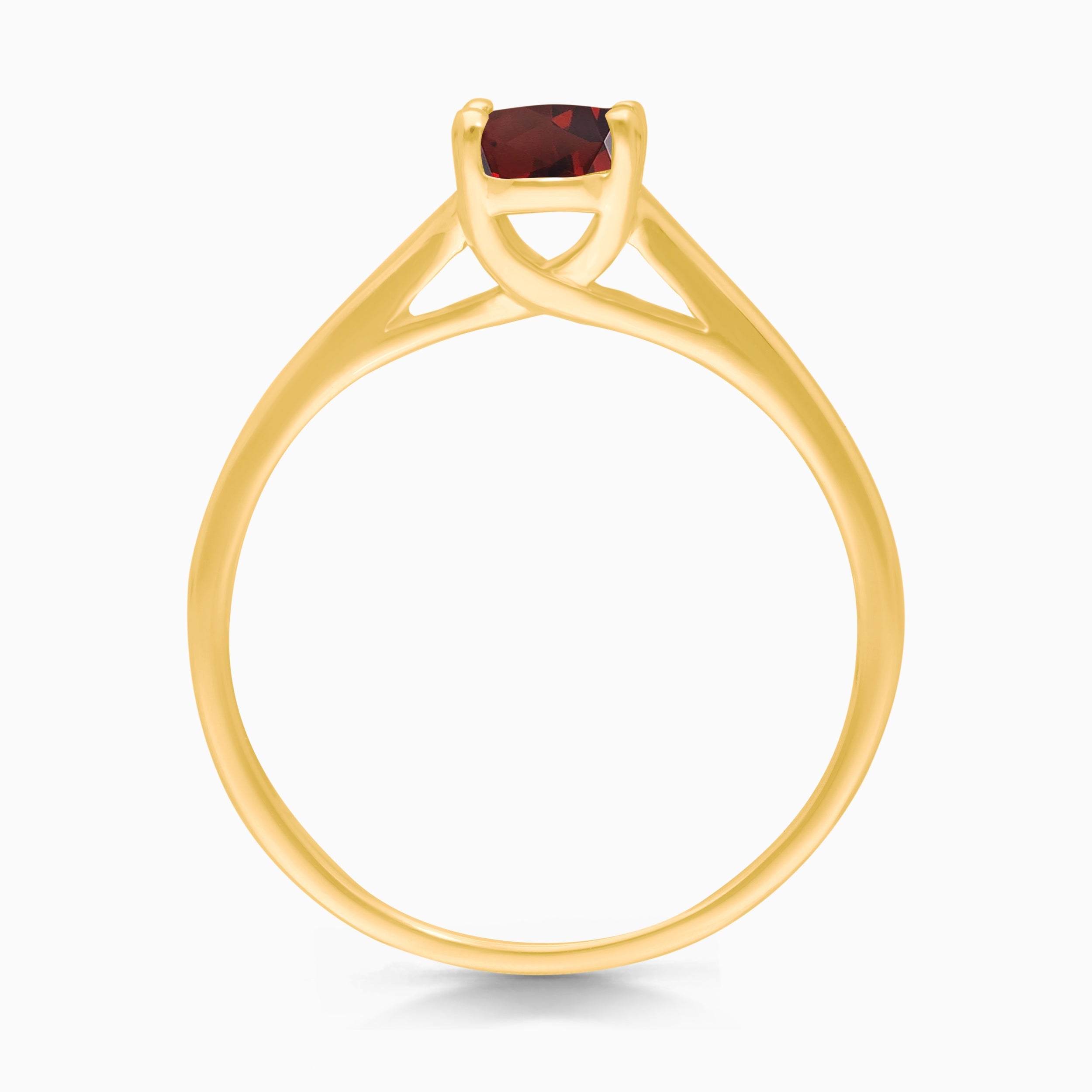 Oval Garnet Solitaire Ring Garnet