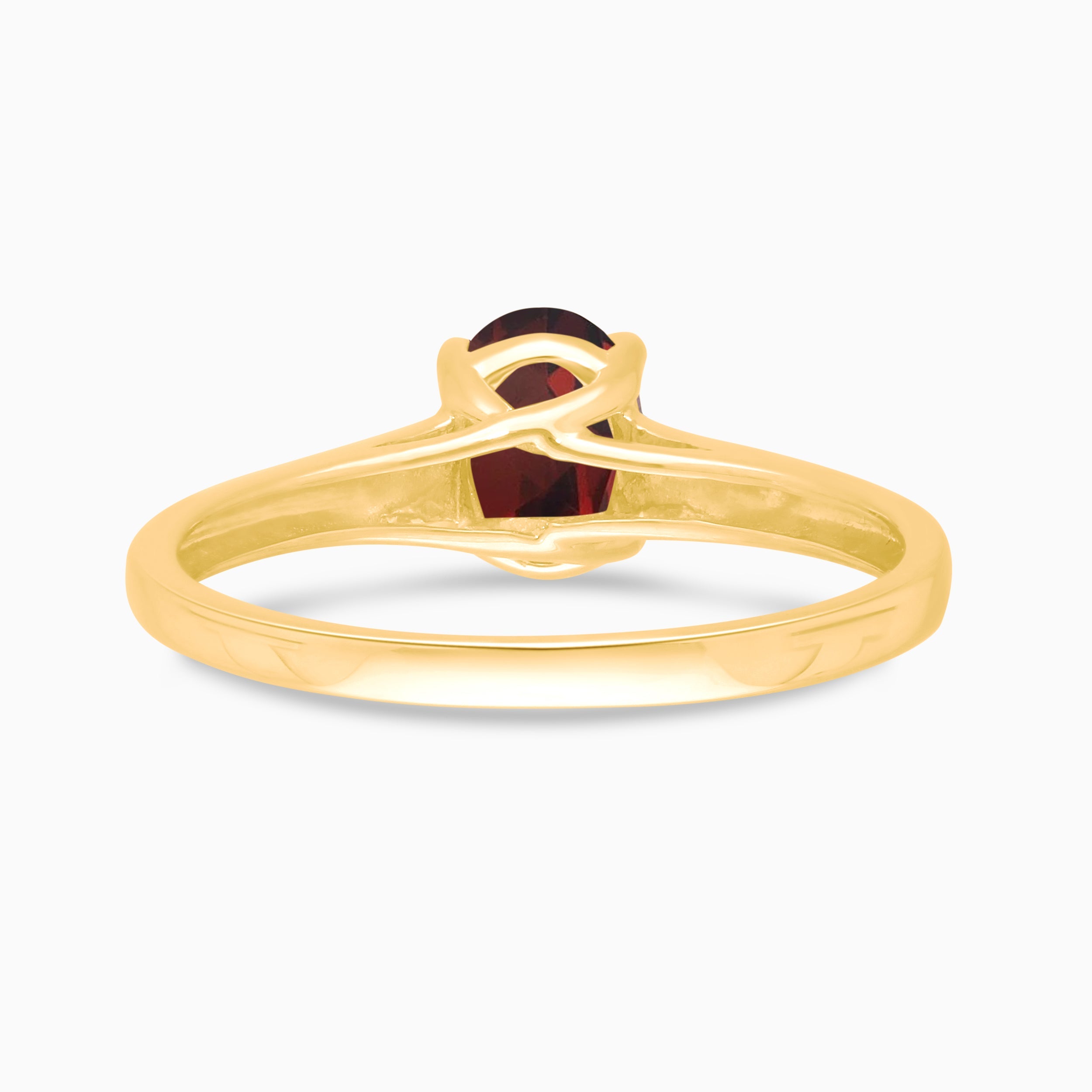 Oval Garnet Solitaire Ring Garnet