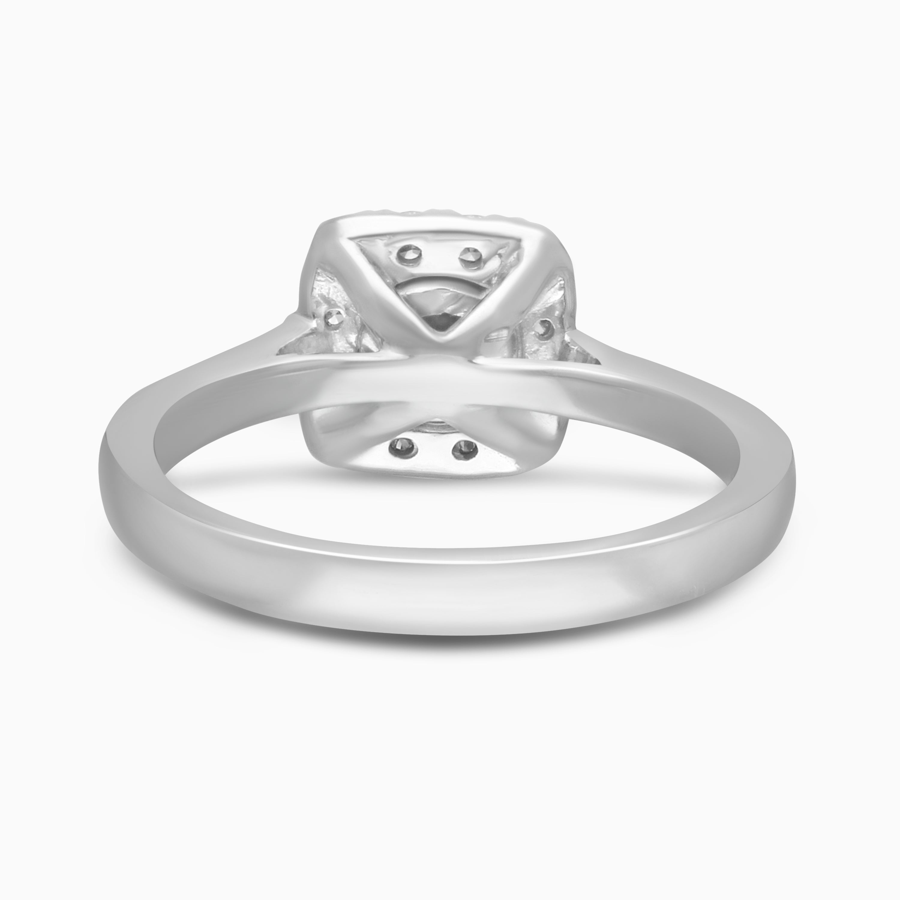 Cushioned Blue Diamond Ring