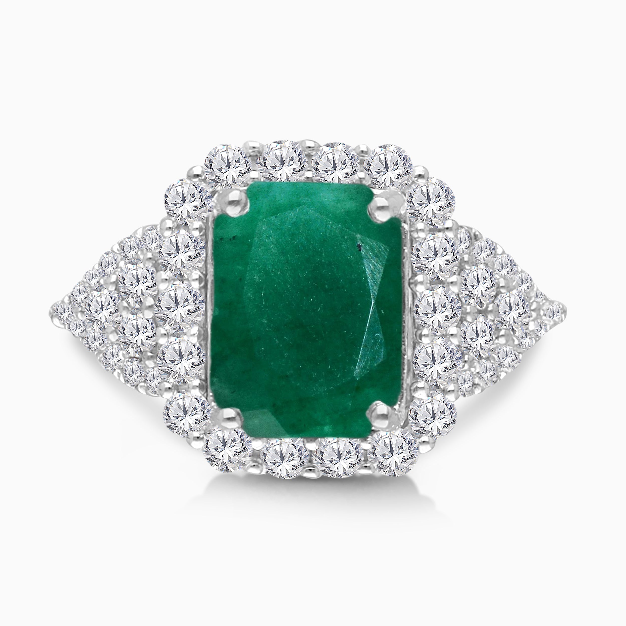Heirloom Diamond & Emerald Ring Emerald