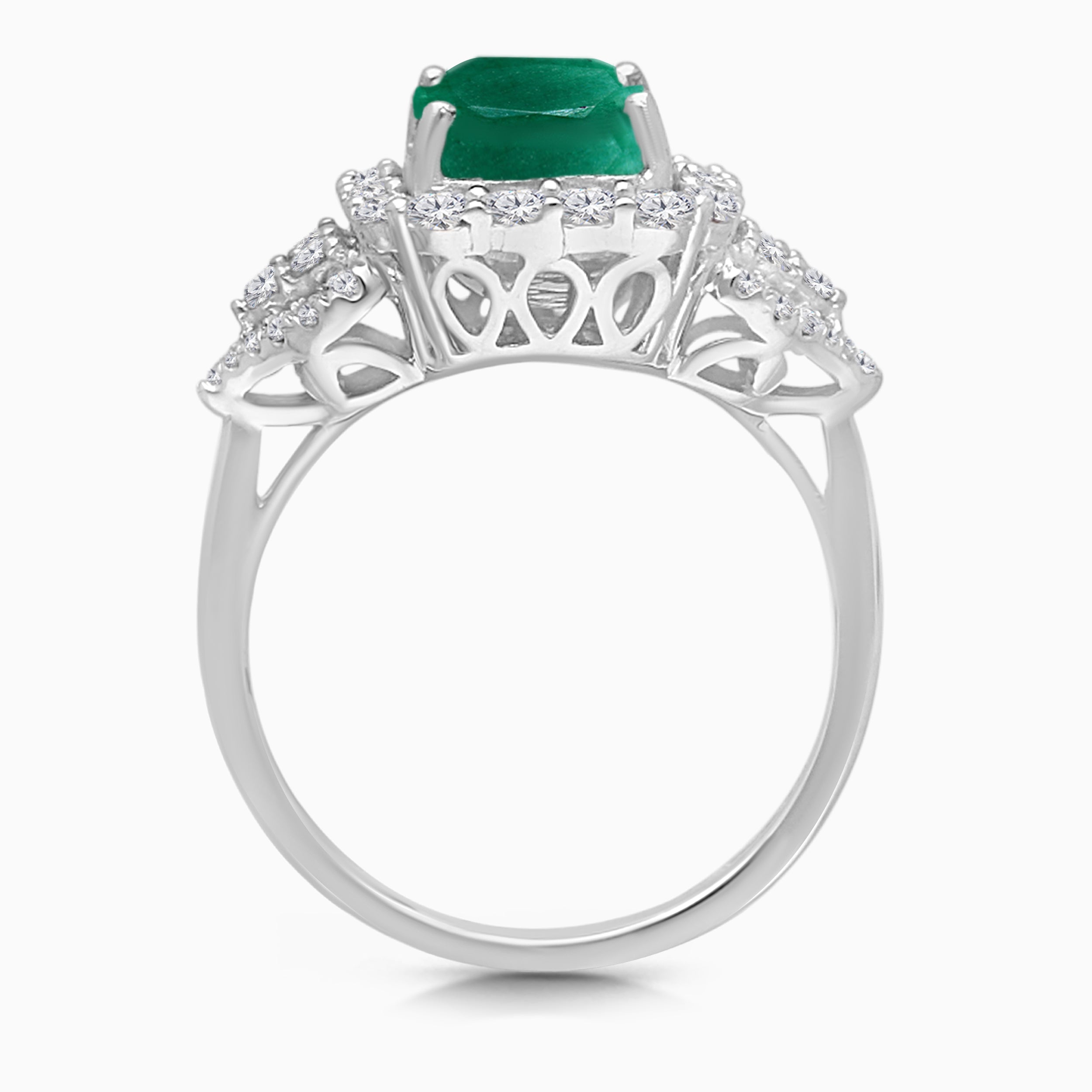 Heirloom Diamond & Emerald Ring Emerald