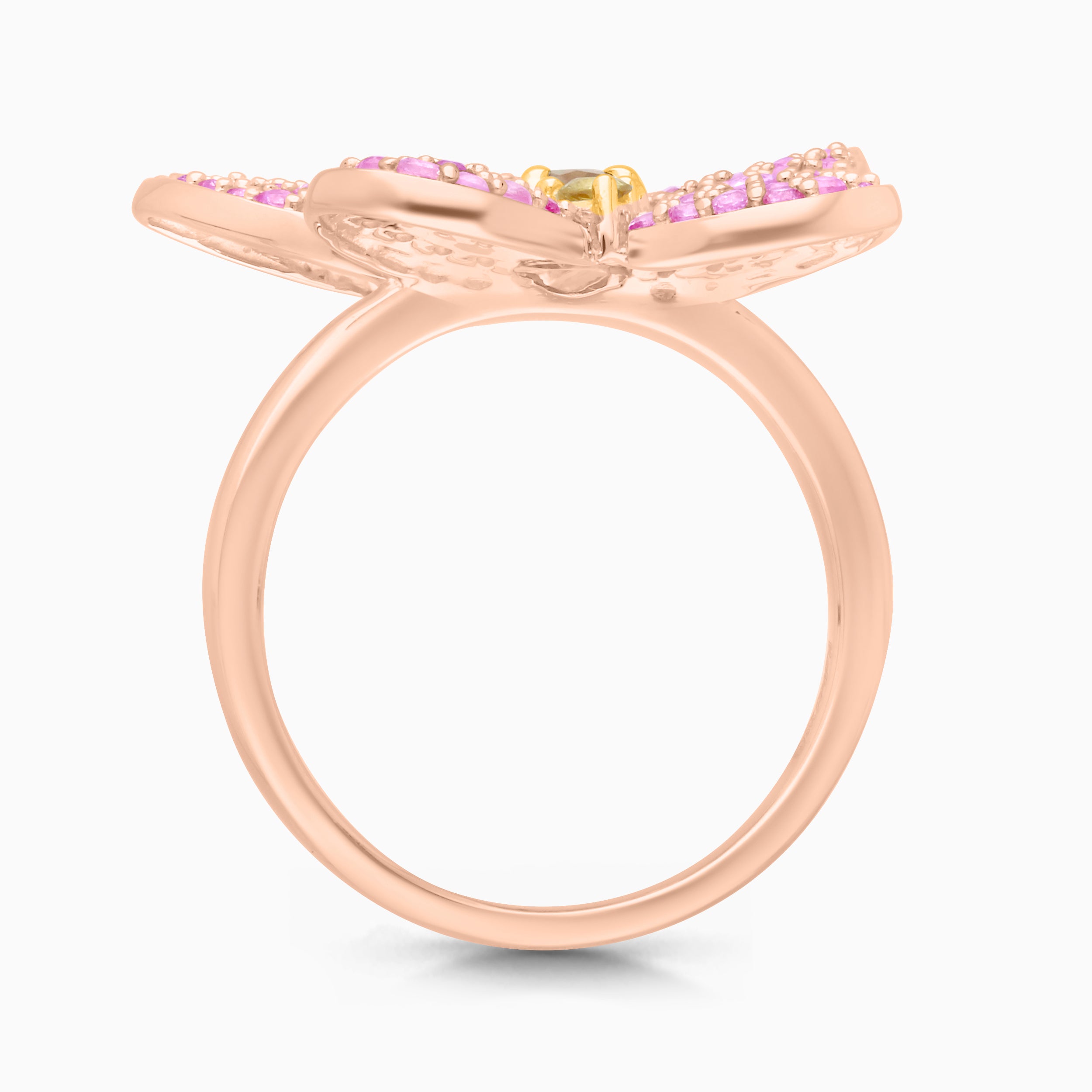Pink Sapphire Butterfly Ring