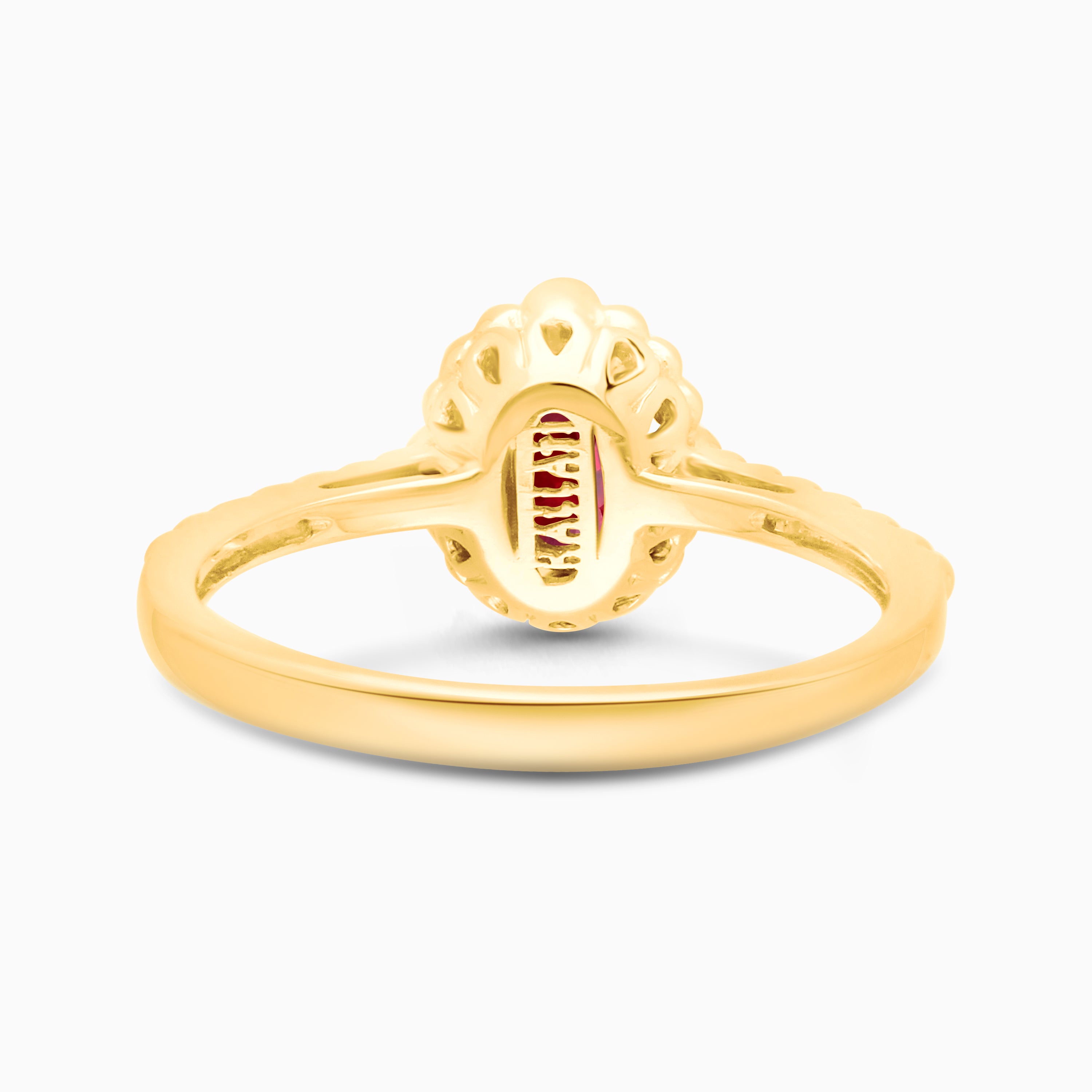 Ruby Bubble Diamond Ring