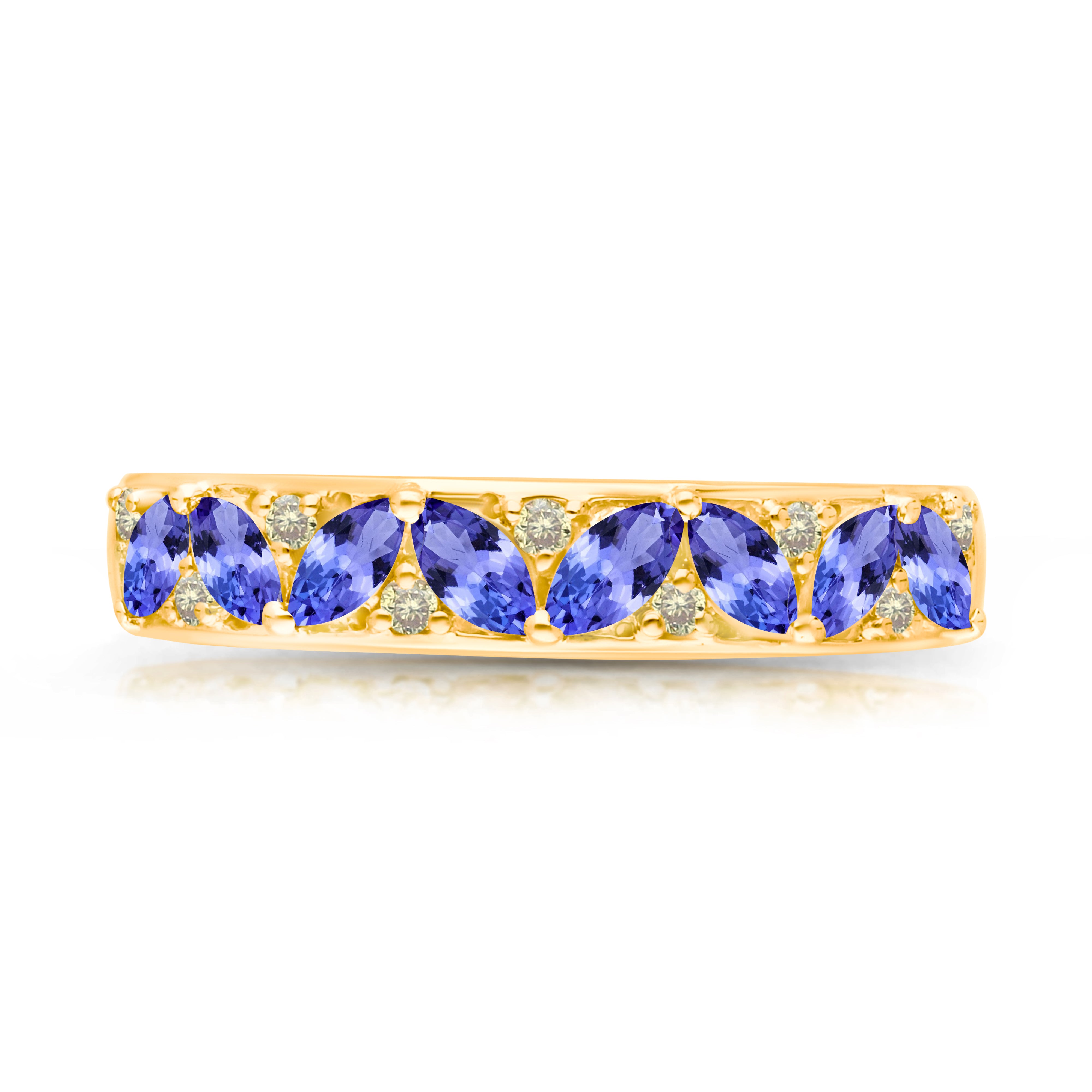 Up and Down Marquise Tanzanite Ring
