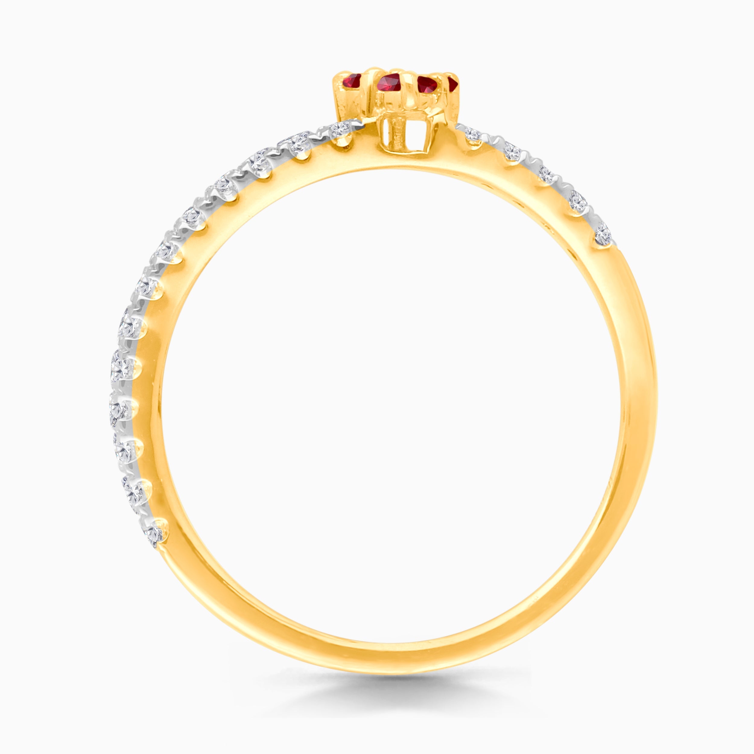 Yellow Gold Ruby & Diamond Infinite Ring INFINITE