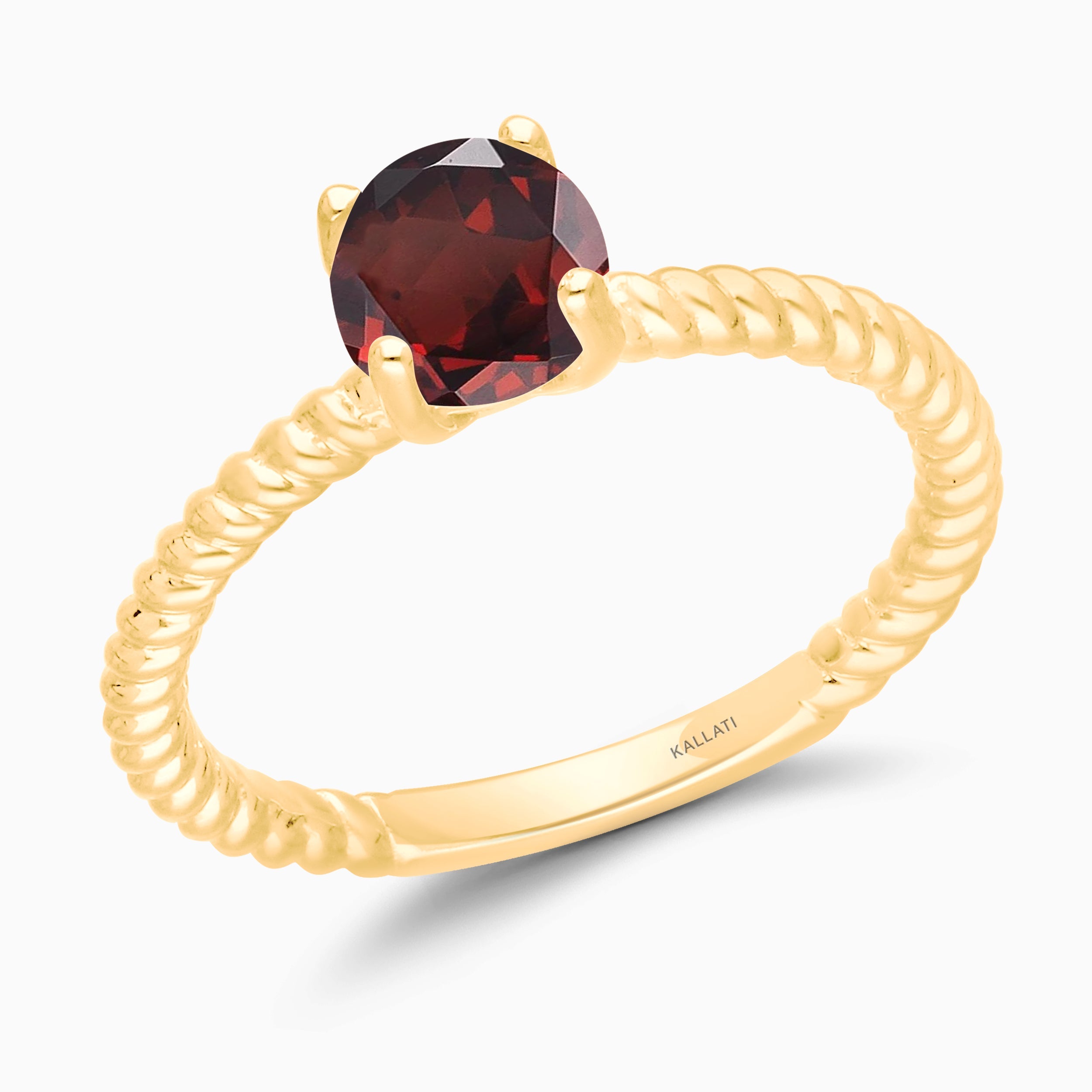 Twist & Turn Garnet Ring Garnet