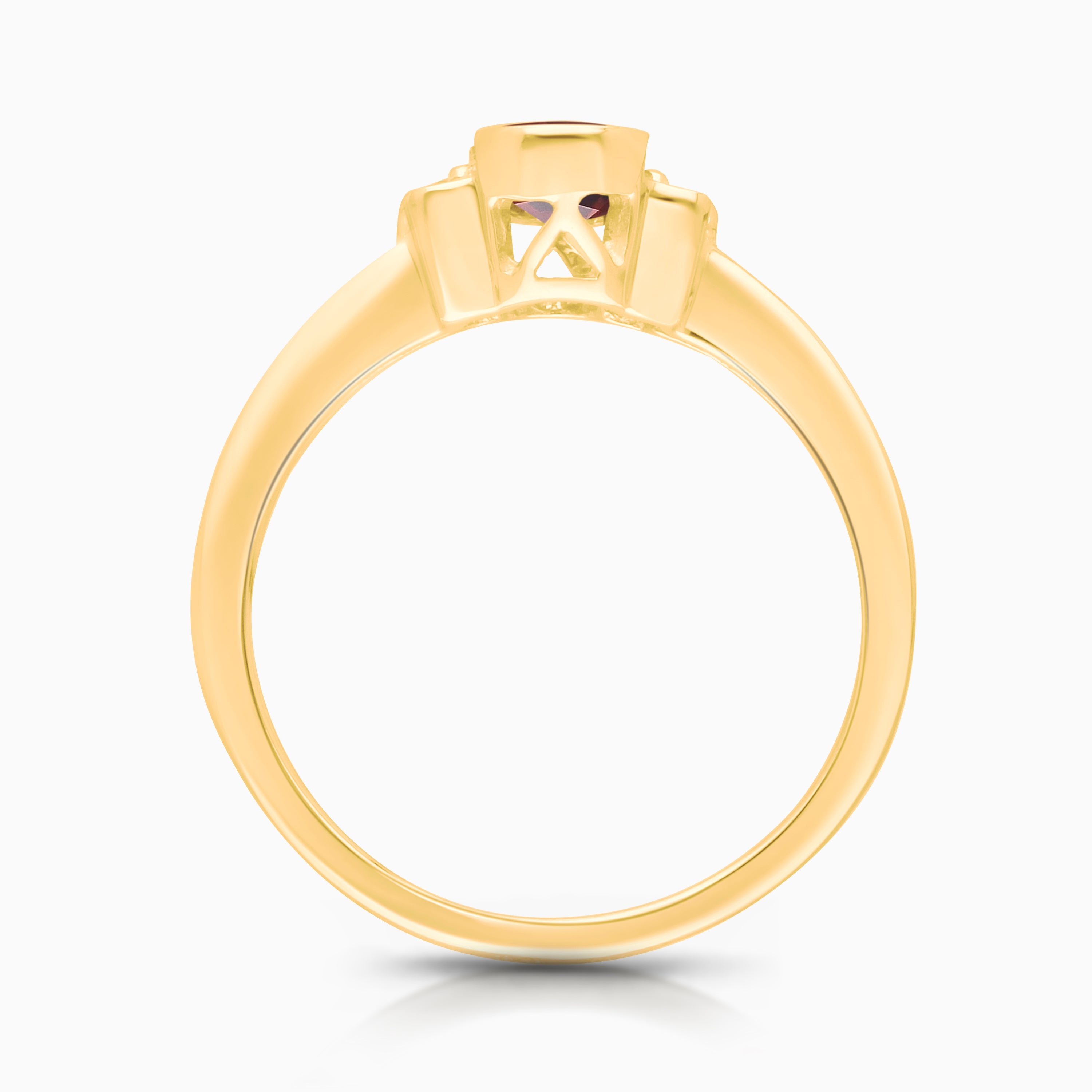 Bubble Diamond Garnet Ring Garnet