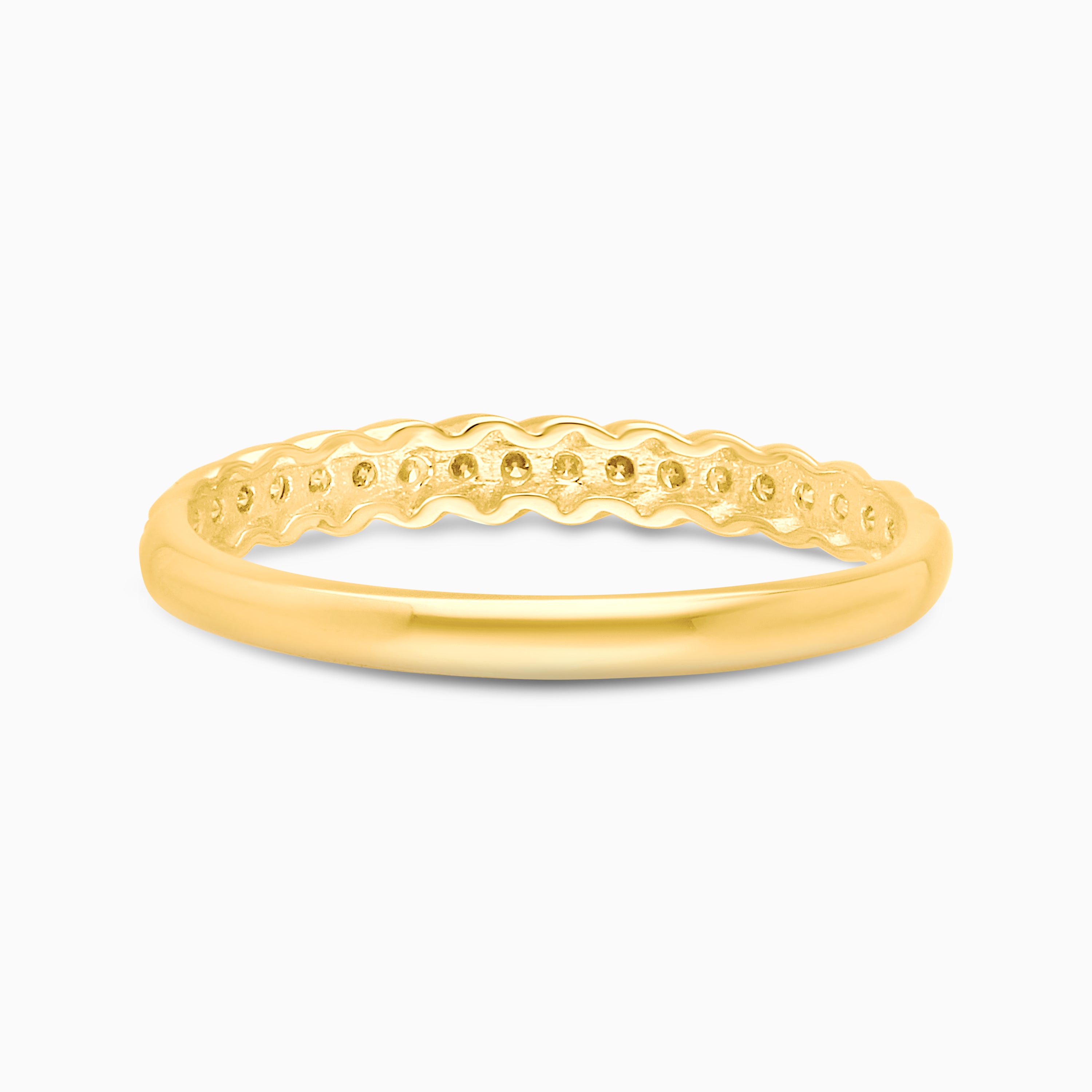 Pave Yellow Diamond Band