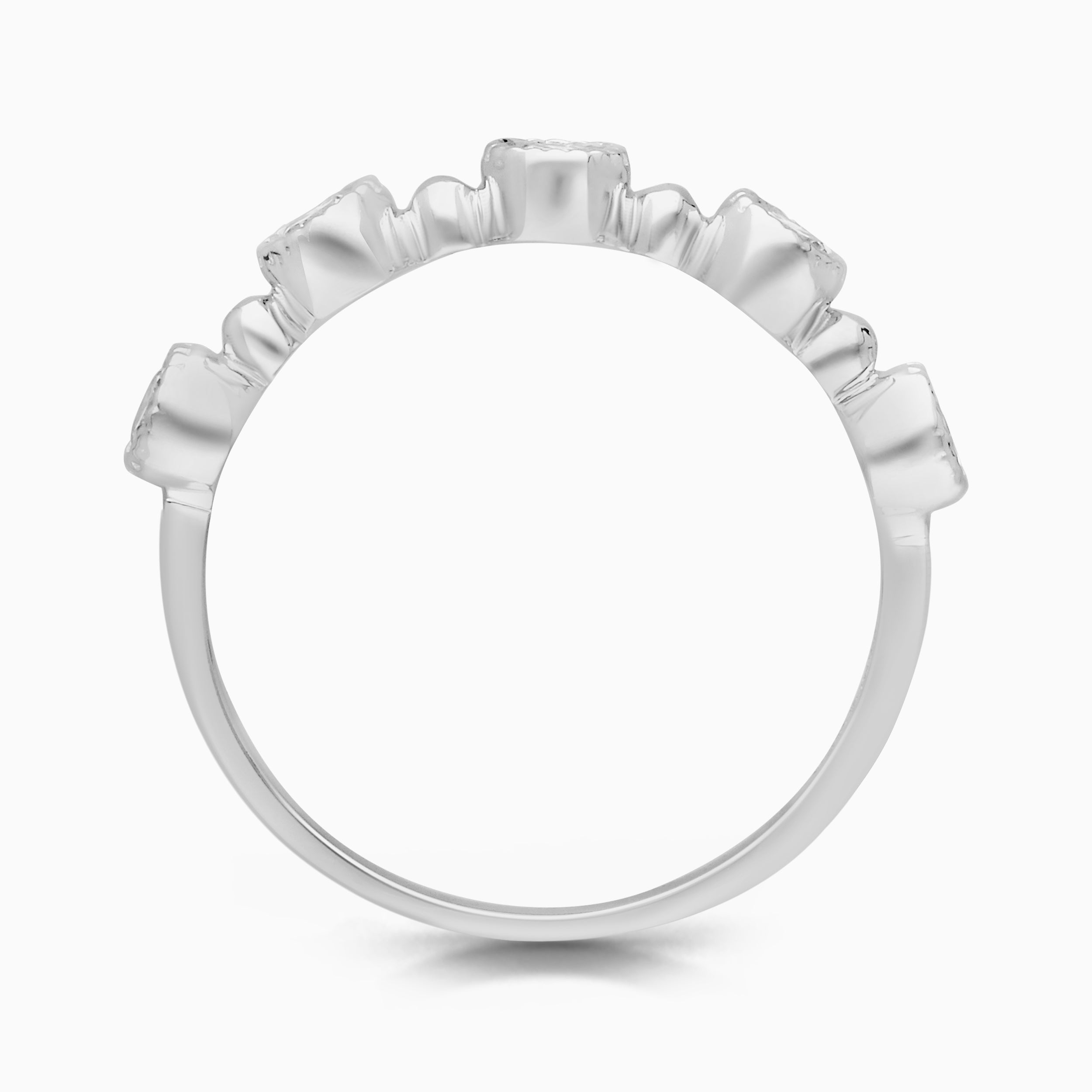 Bubble Diamond Stacking Ring