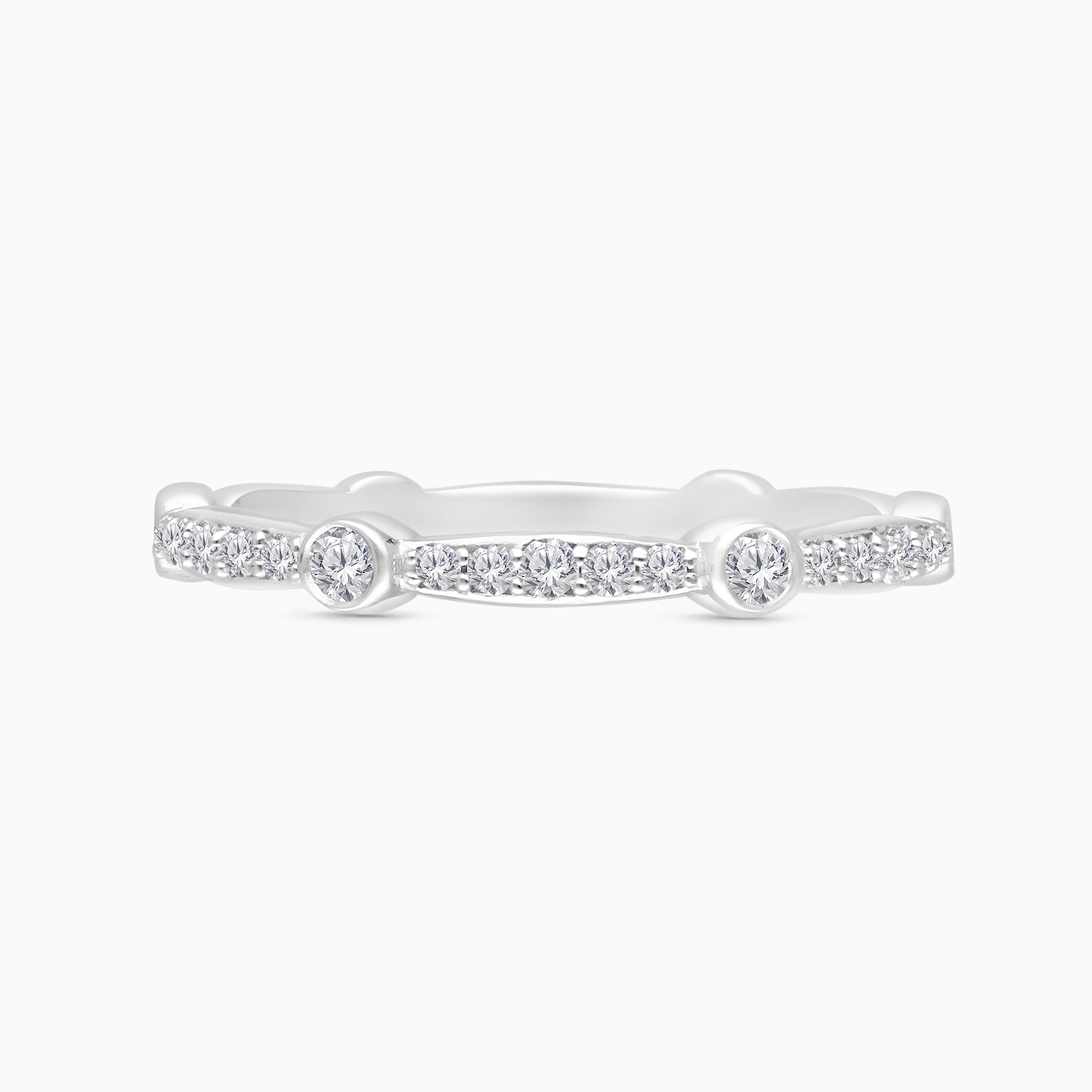 Bubble Diamond Pave Band