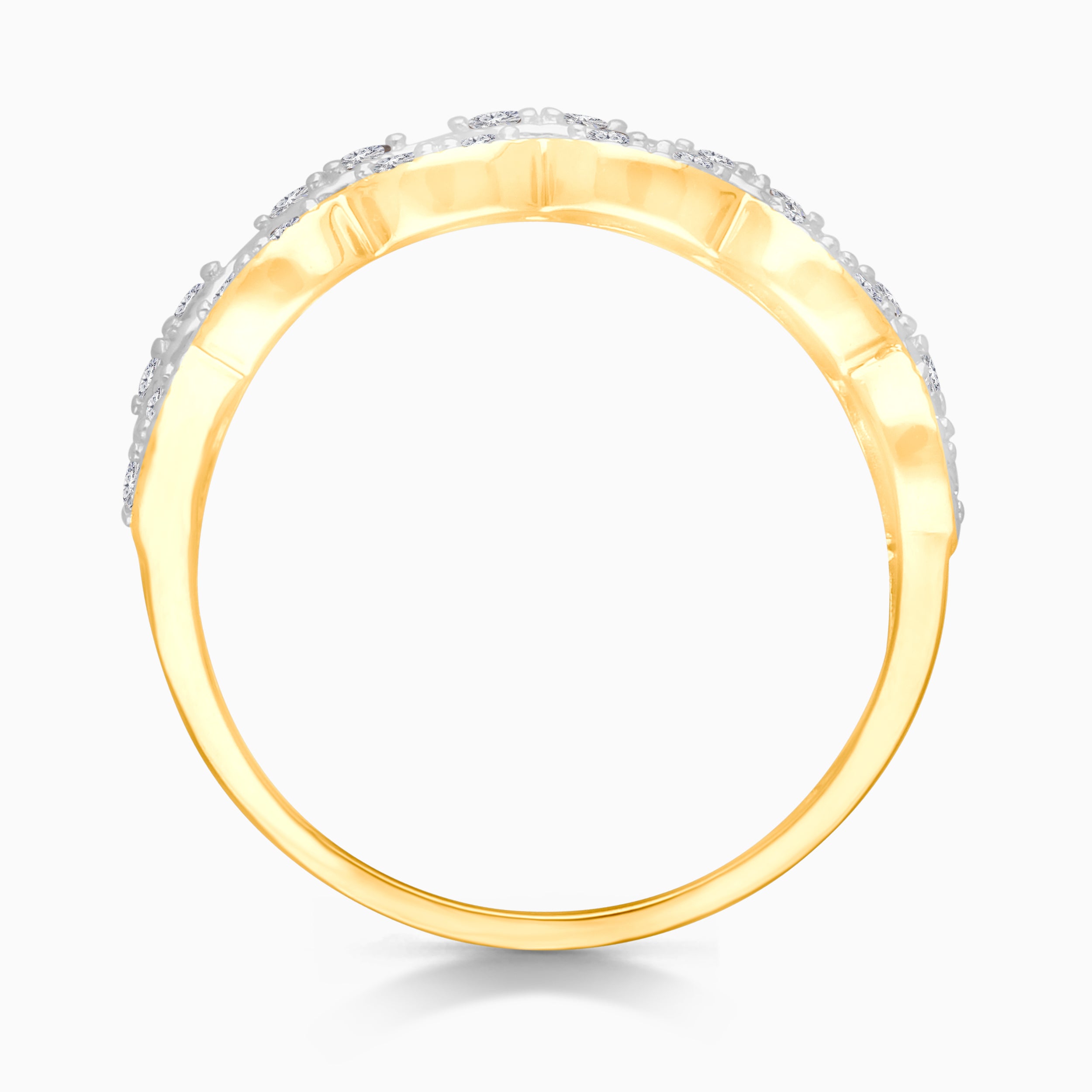 Trio Row Bold White Diamond Band