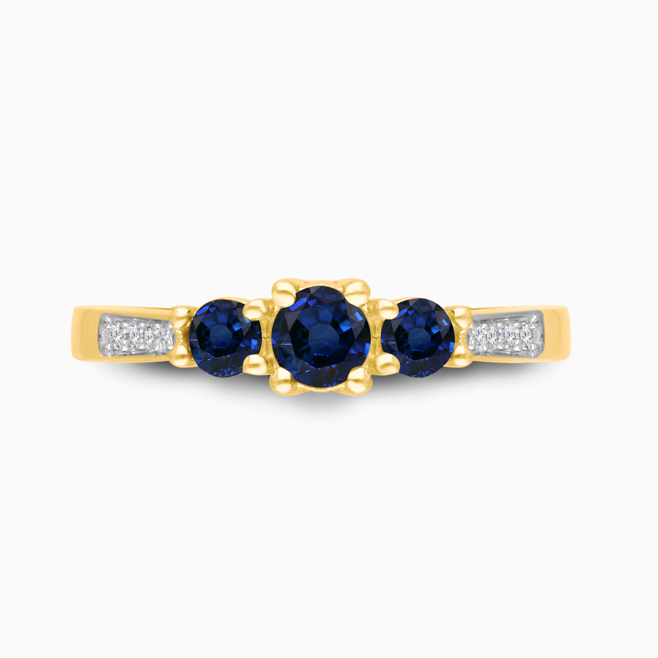 Classique Blue Sapphire & Diamond Ring