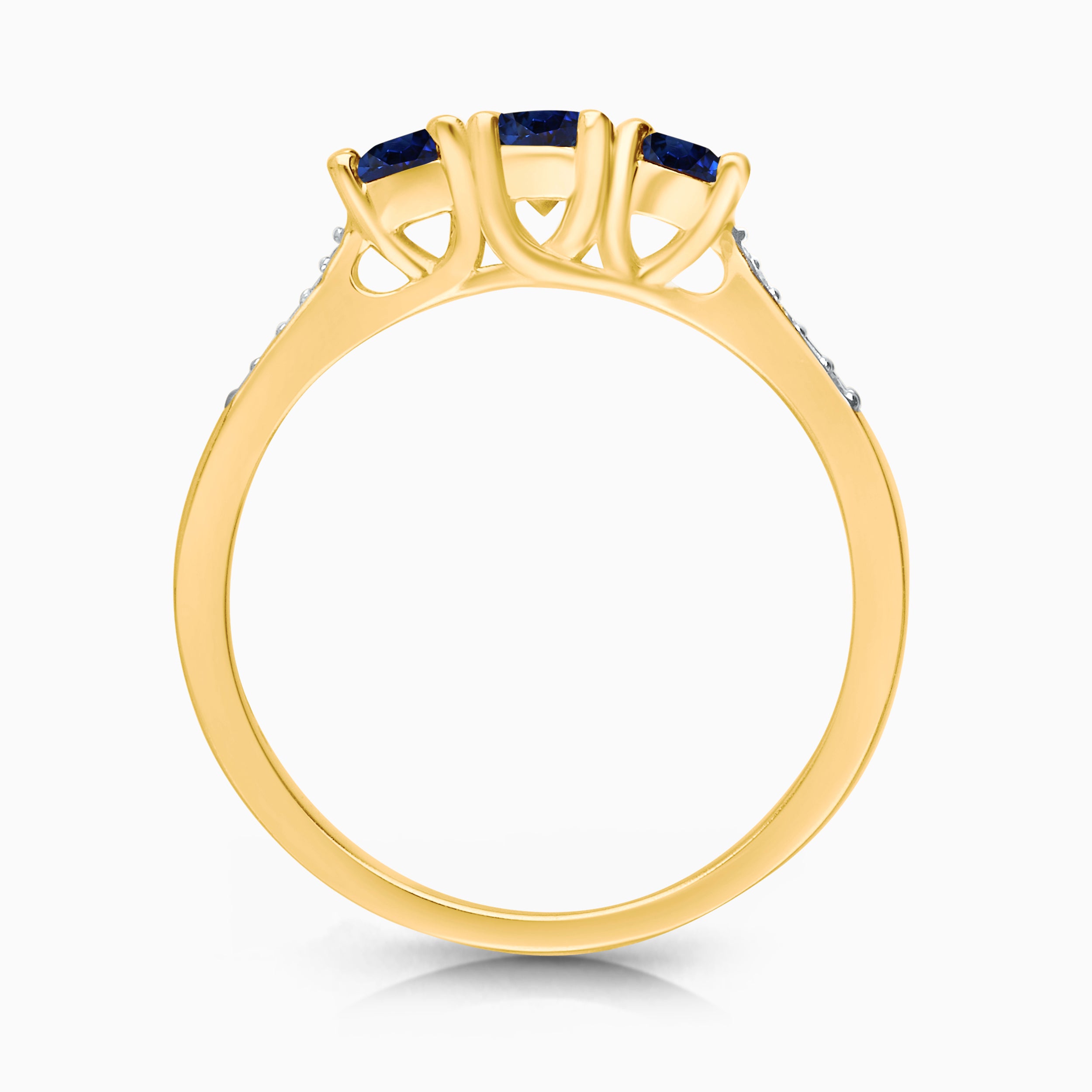 Classique Blue Sapphire & Diamond Ring