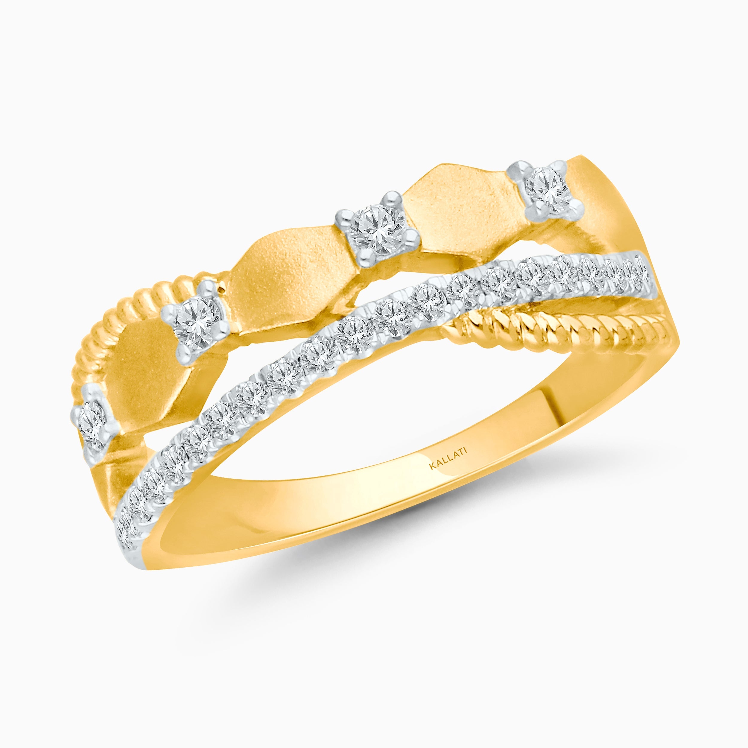Hexagon Diamond Twist Band