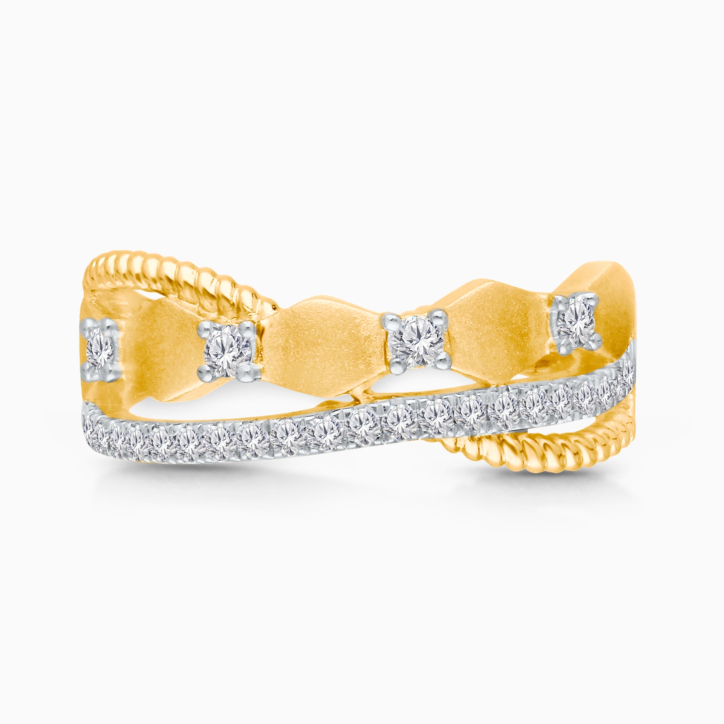 Hexagon Diamond Twist Band