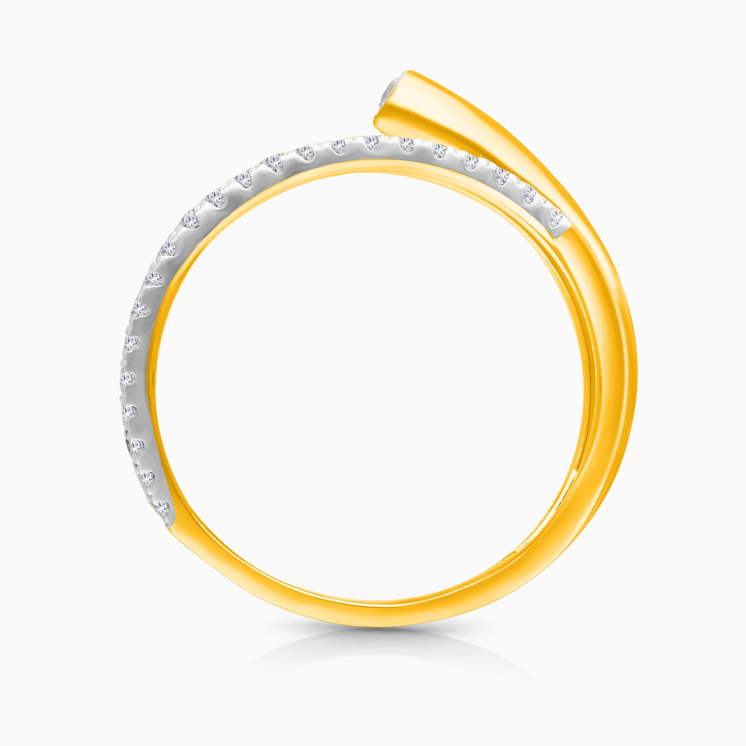 Diamond Corkscrew Ring