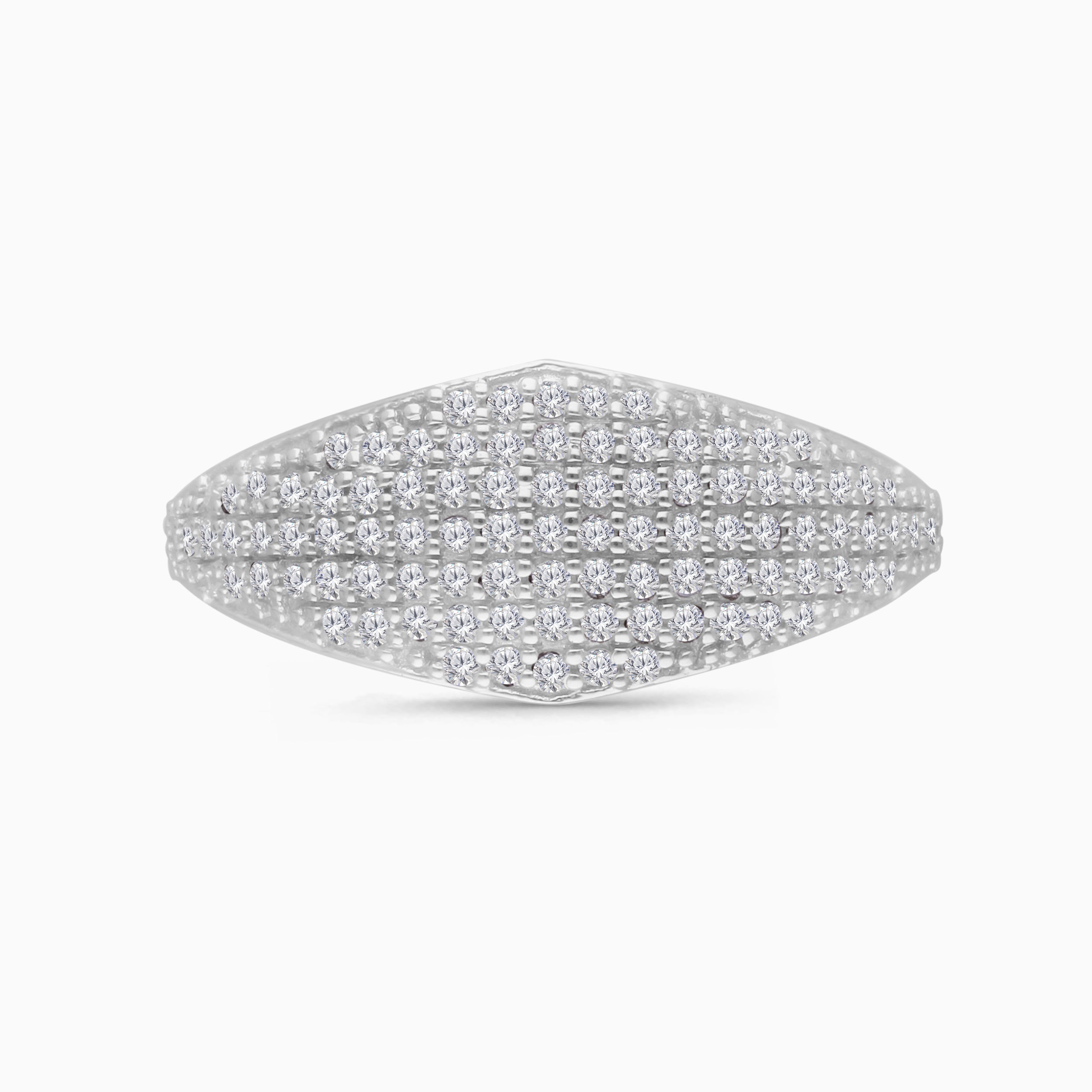 Diamond Pave Signet Ring