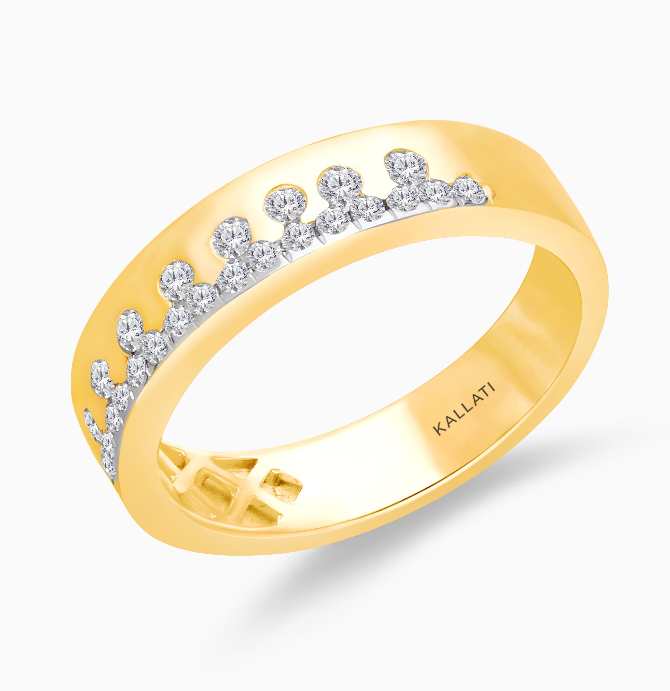 Bubble White Diamond Band