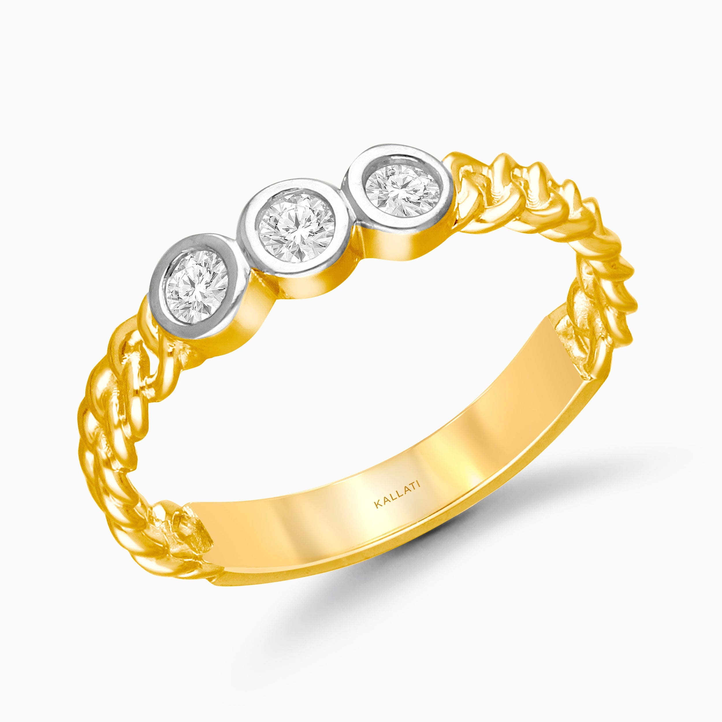 Trio Bubble Diamond Ring