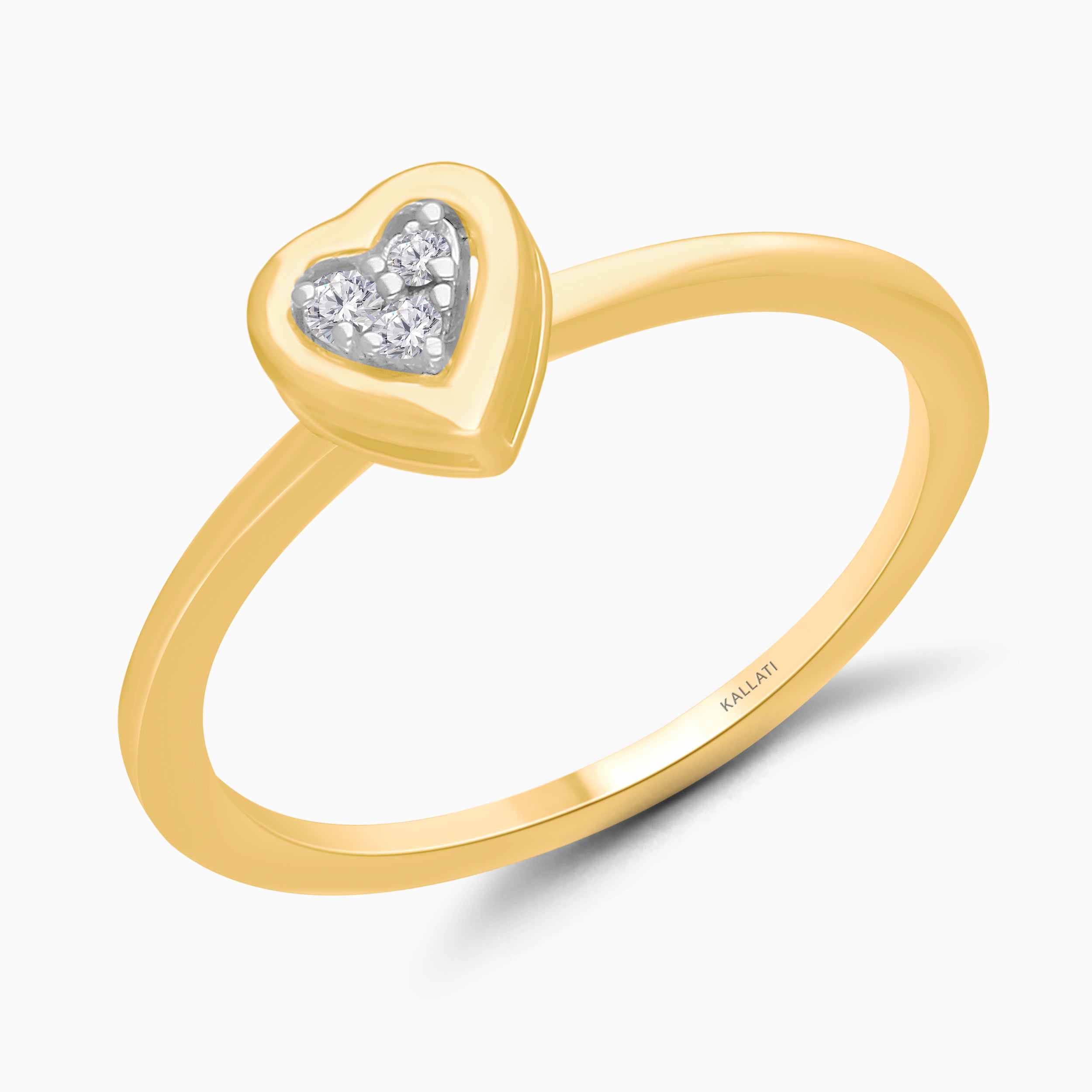 Petite Heart Diamond Ring