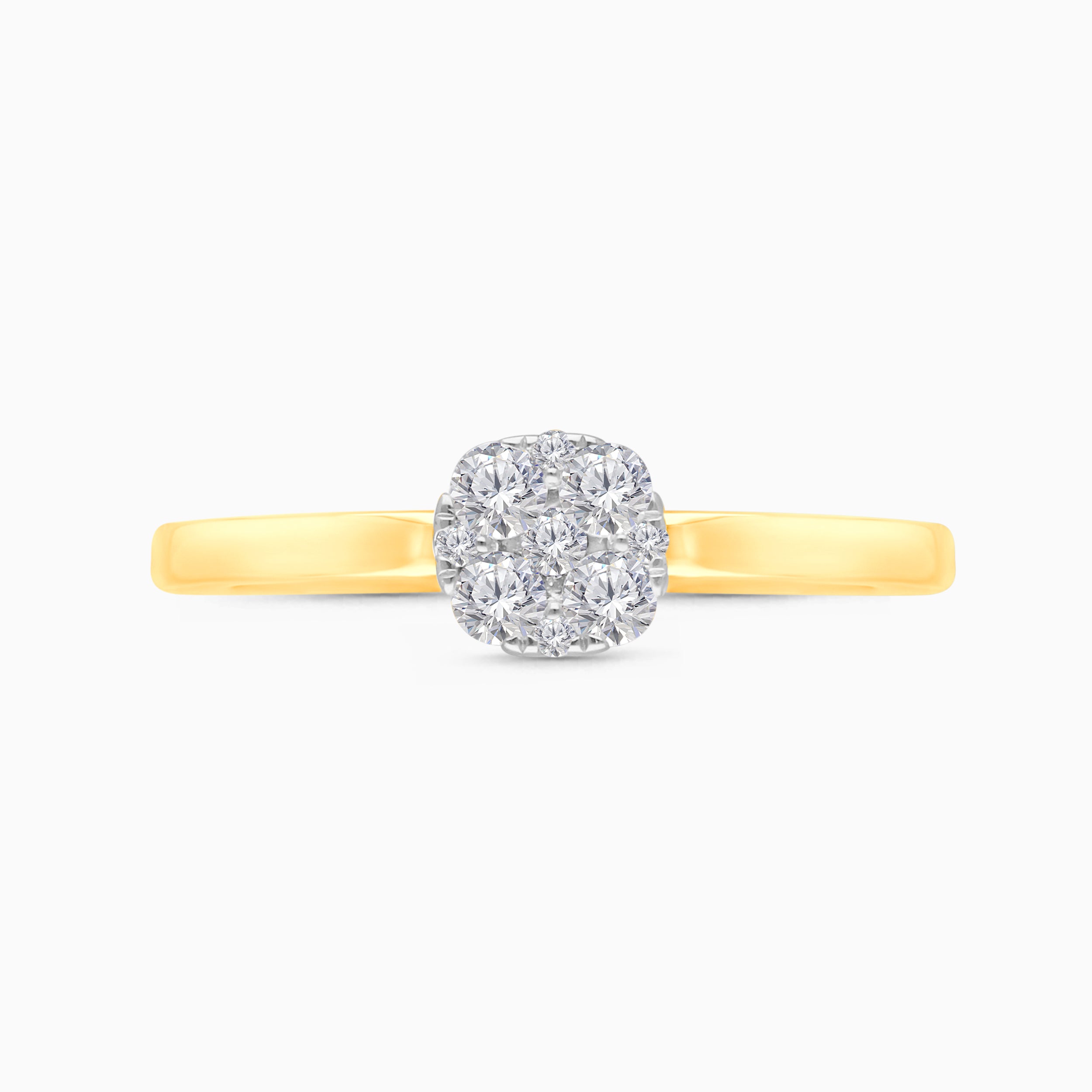 White Diamond Solitare Ring