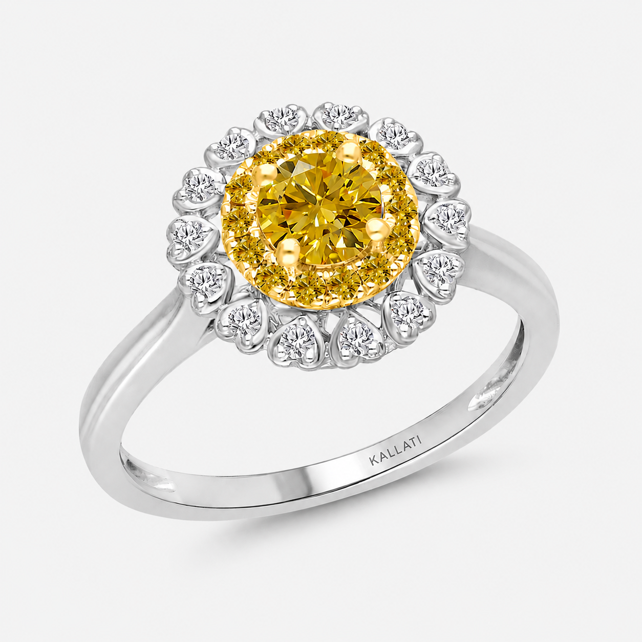 Solstice Yellow & White Diamond Ring Yellow Diamond