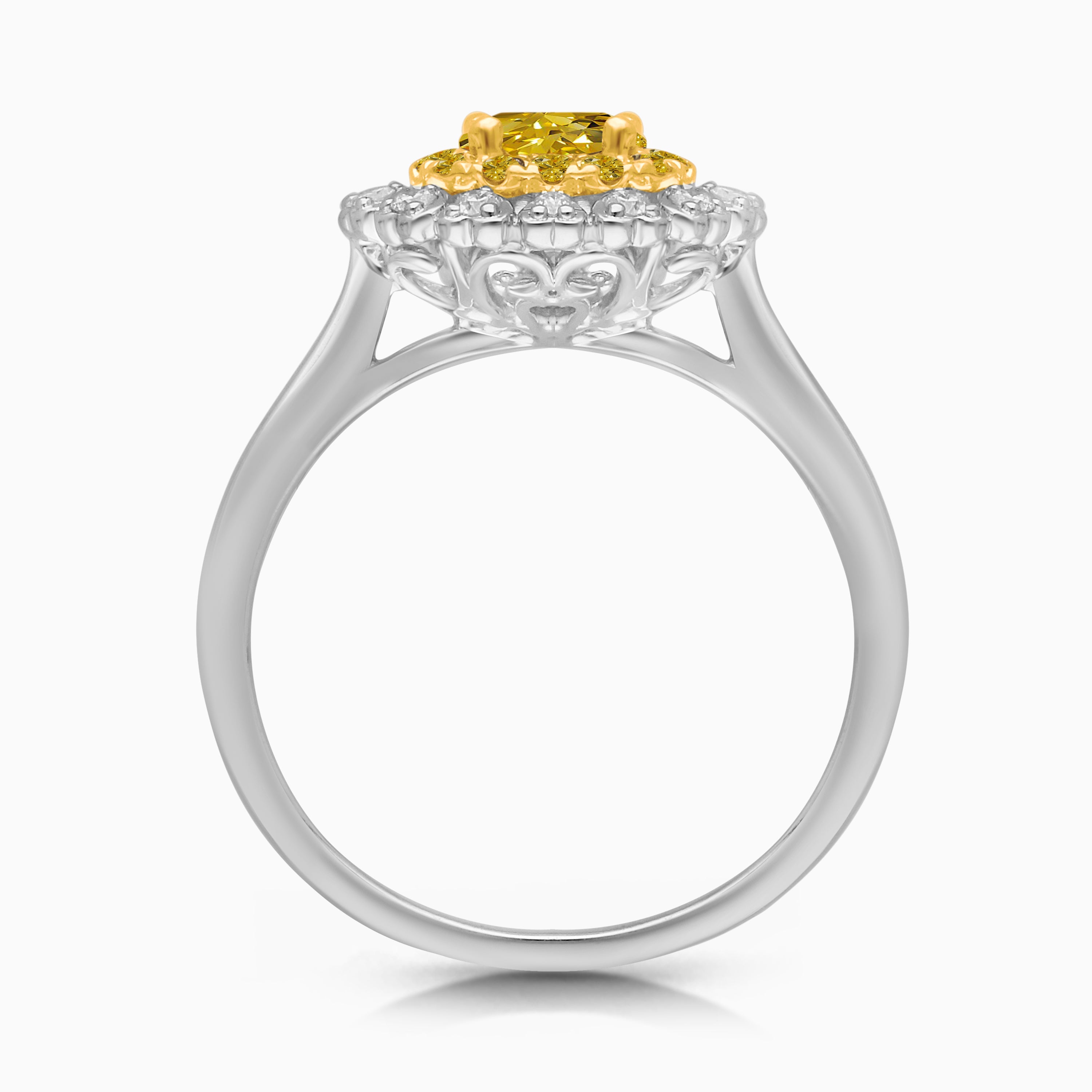 Solstice Yellow & White Diamond Ring