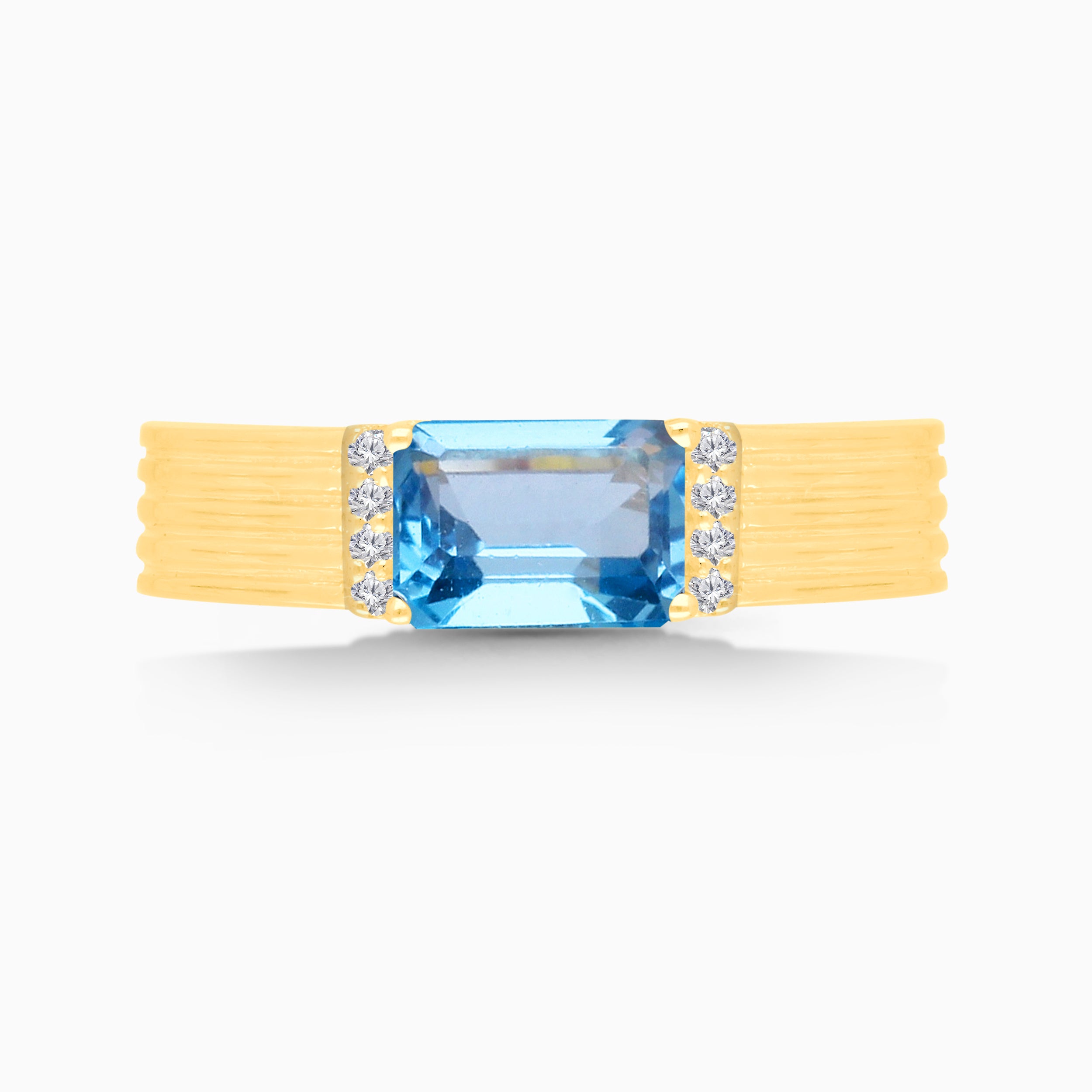 Bold & Blue Multi Stack Topaz Ring