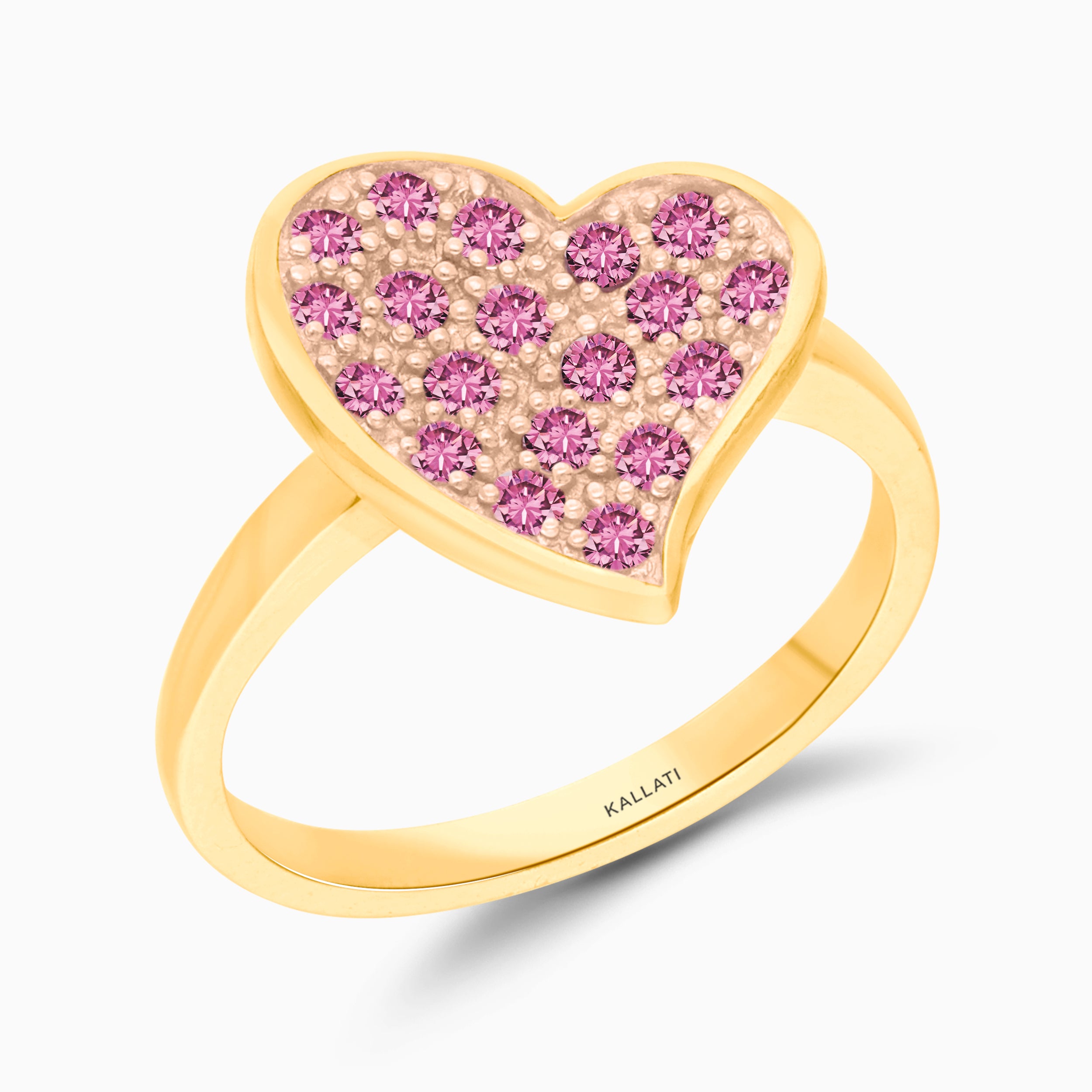 Fill Your Heart Pink Sapphire Ring