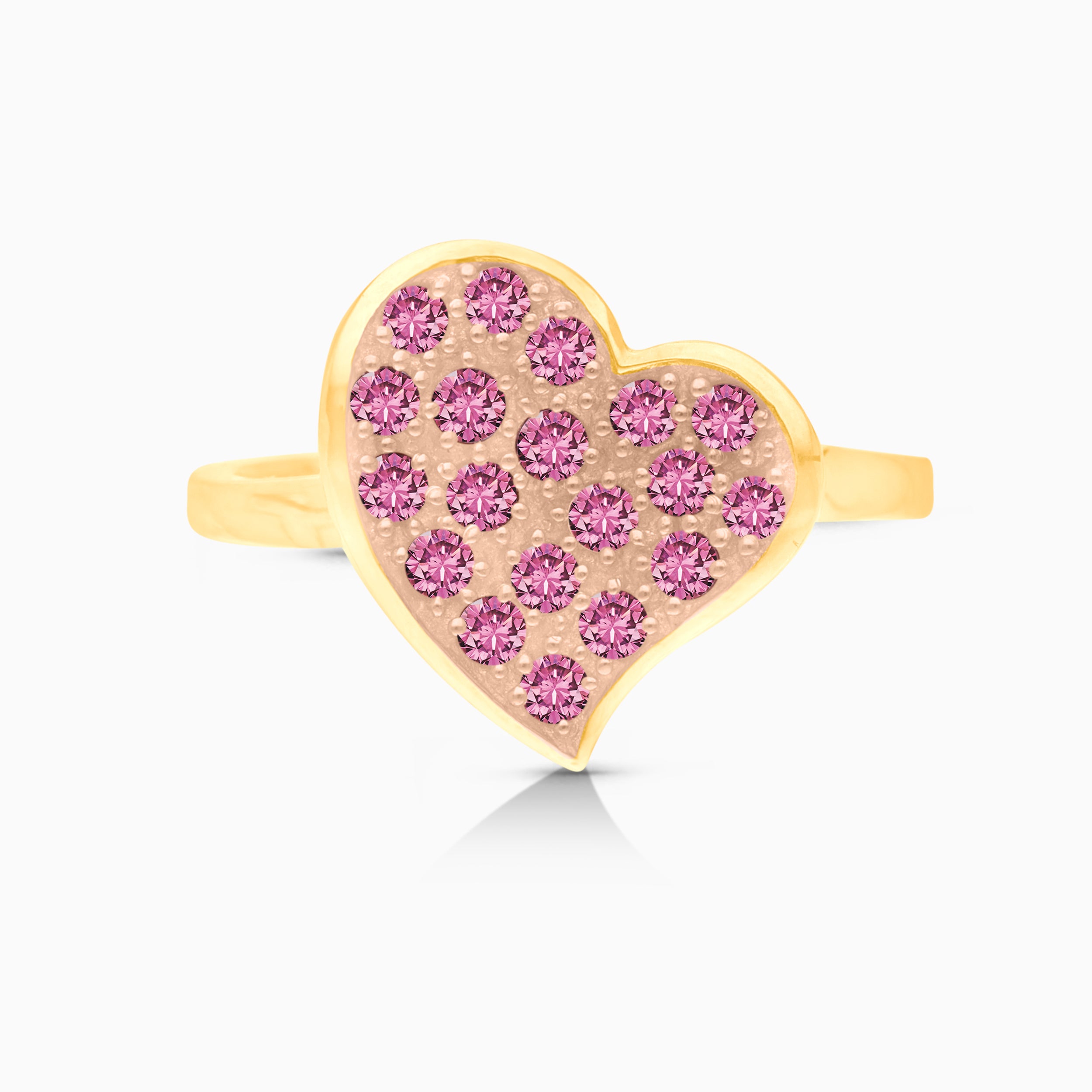 Fill Your Heart Pink Sapphire Ring
