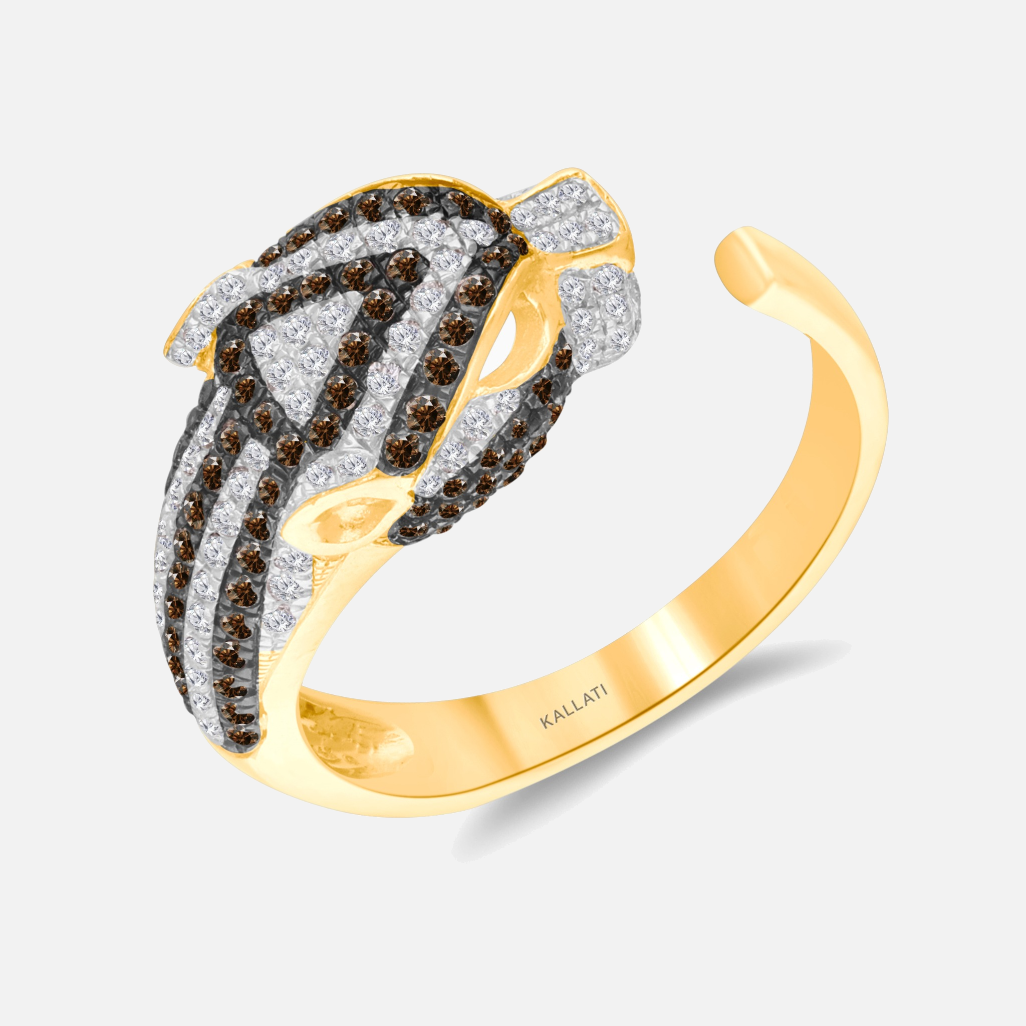 Diamond Leopard Open Ring Legacy Of The Wild